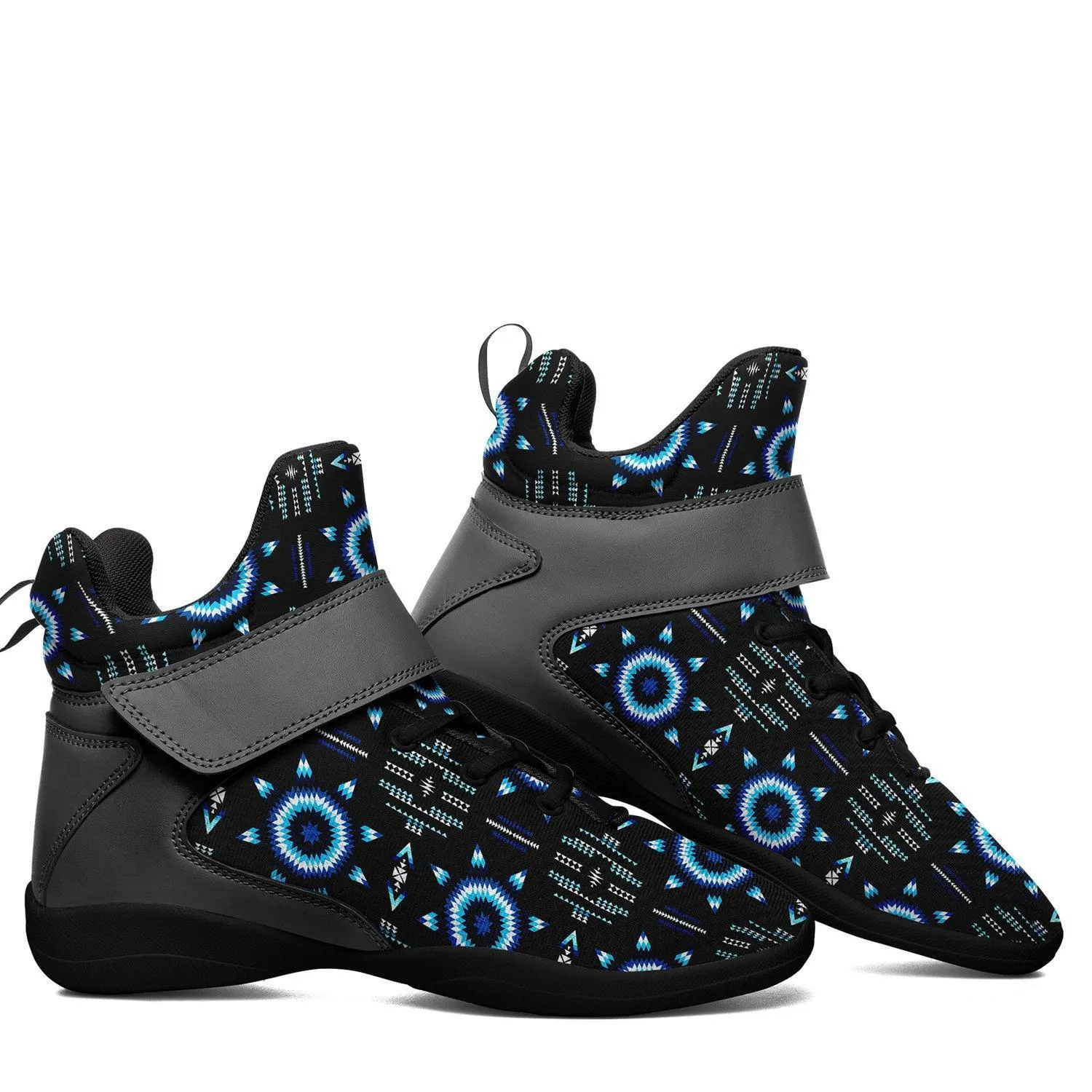 Rising Star Wolf Moon Ipottaa Basketball / Sport High Top Shoes - Black Sole