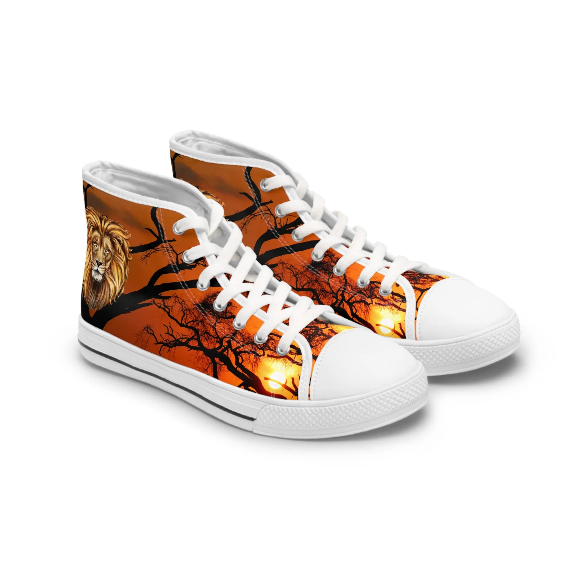 Roaring Majesty - Women's High-Top Sneakers