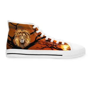 Roaring Majesty - Women's High-Top Sneakers