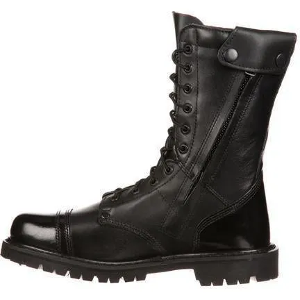 Rocky Men's Side Zipper Jump Duty Boot - Black - FQ0002090