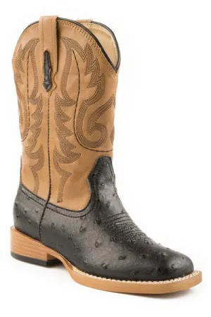 Roper Ostrich Youth Boys Bumps Boots Style 09-119-1900-0050