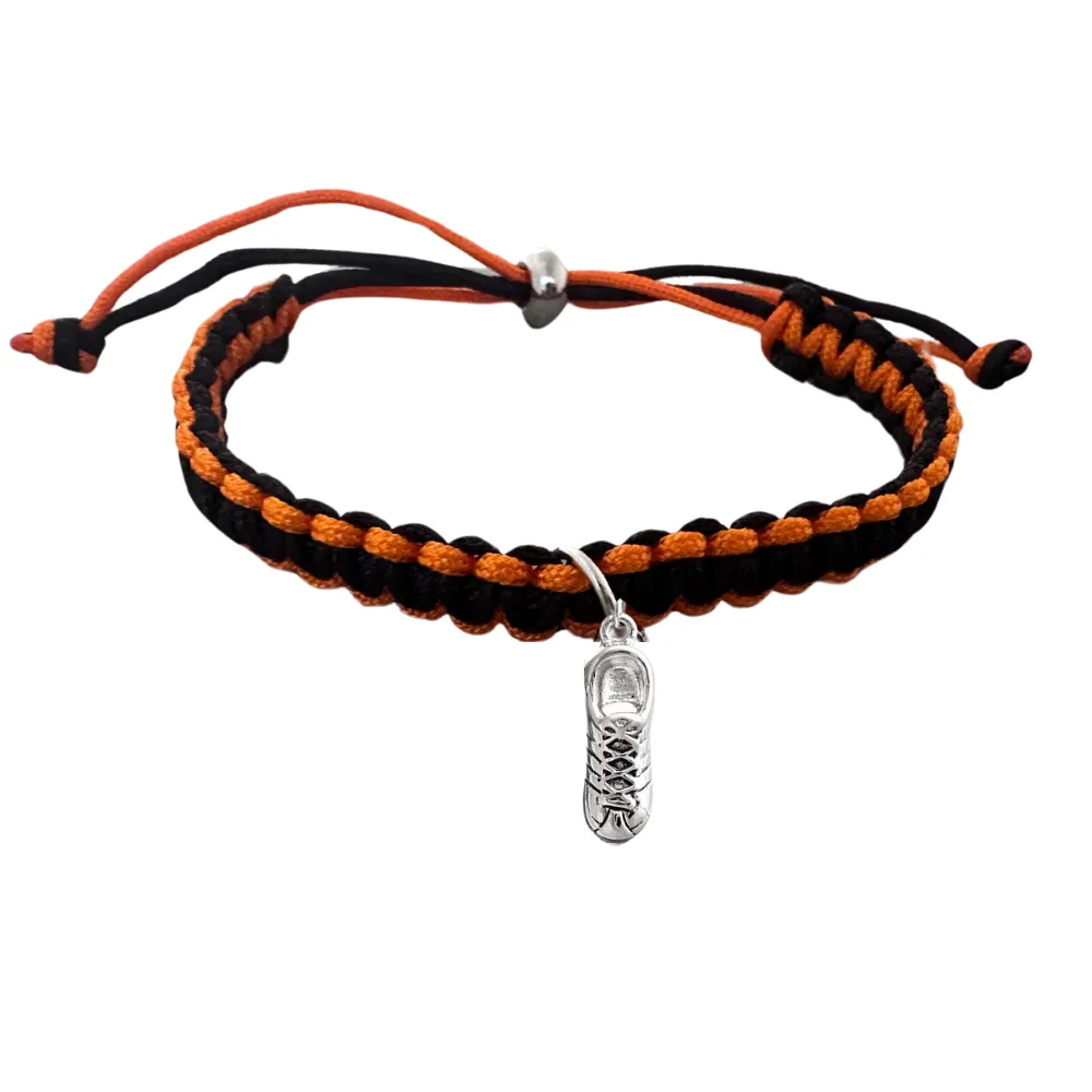 Runner Charm Multi Colored Runner Rope Bracelet