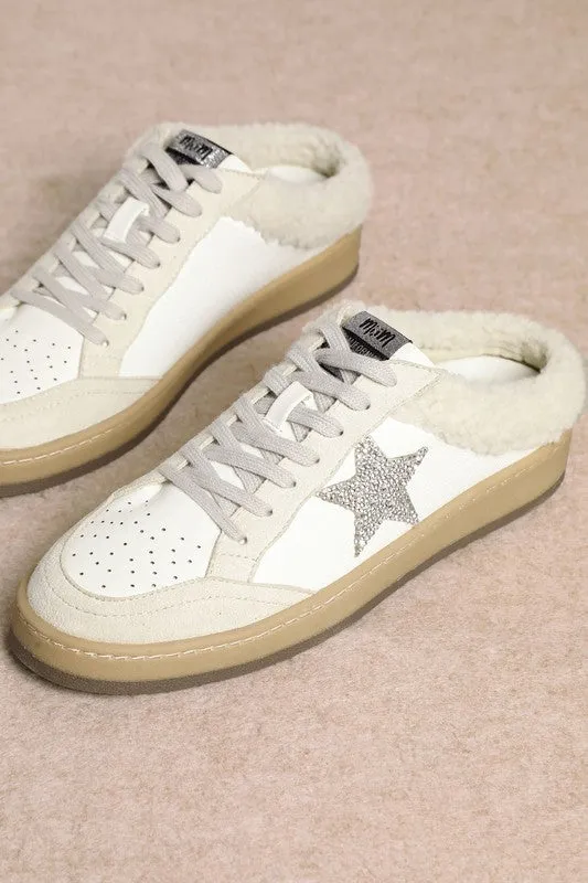 Sabot Fur Star Sneakers - White