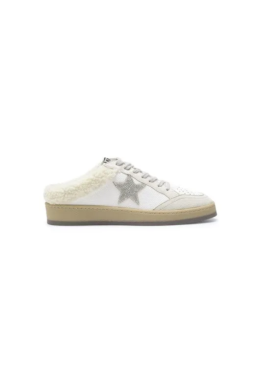 Sabot Fur Star Sneakers - White