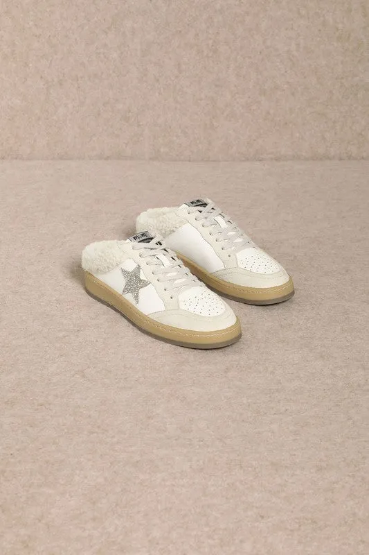 Sabot Fur Star Sneakers - White