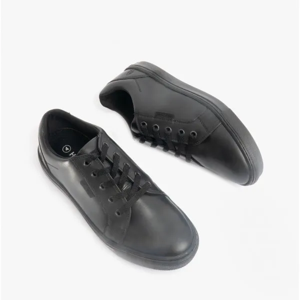 SAM Boys Leather Lace-Up Shoes Black