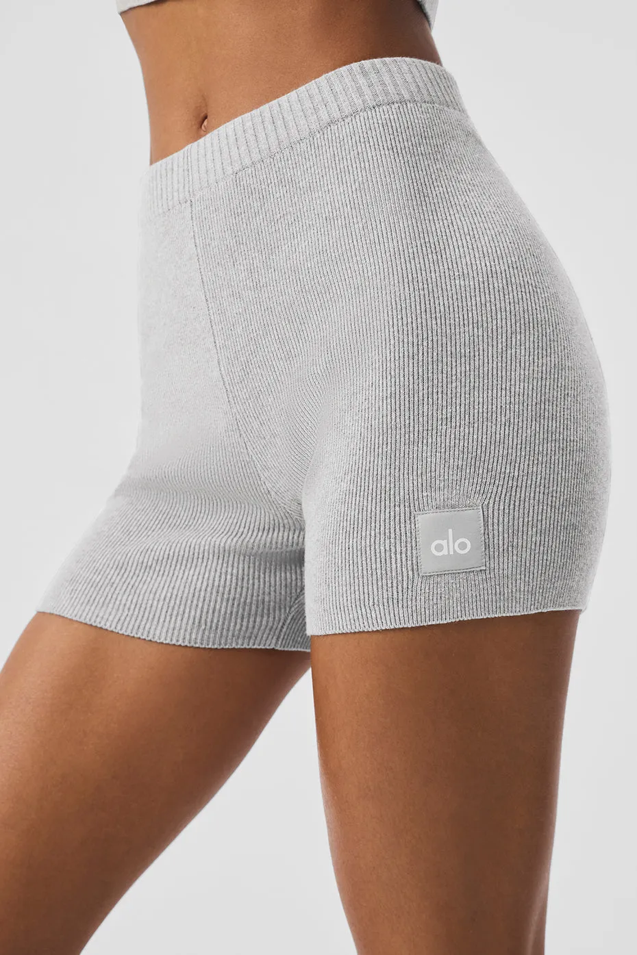 Scholar Knit High-Waist Short - Athletic Heather Grey