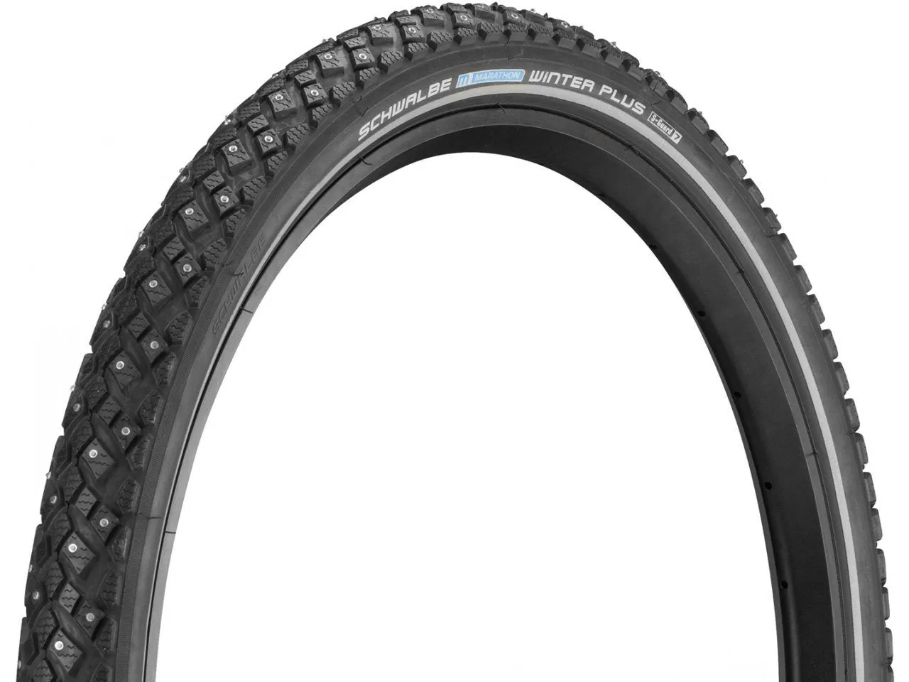 Schwalbe Marathon Winter Plus Black 184 Spikes Reflective SmartGuard Tire