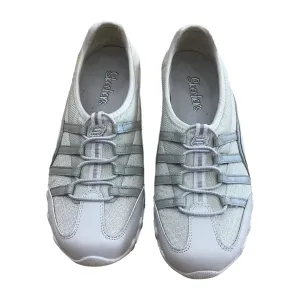 Shoes Athletic By Skechers In Silver, Size: 6