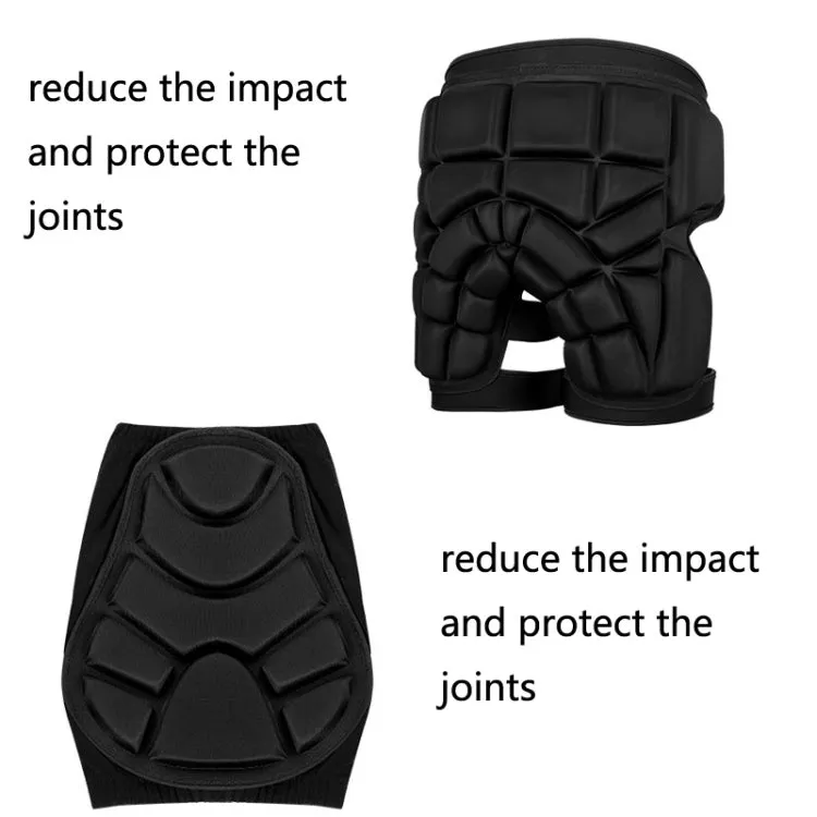 Skating Hip Protector Hockey Pants Ski Sports Protective Gear, Style: Straps Knee Protector(L)