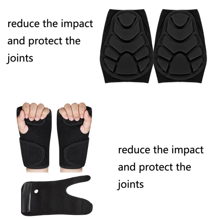 Skating Hip Protector Hockey Pants Ski Sports Protective Gear, Style: Straps Knee Protector(L)