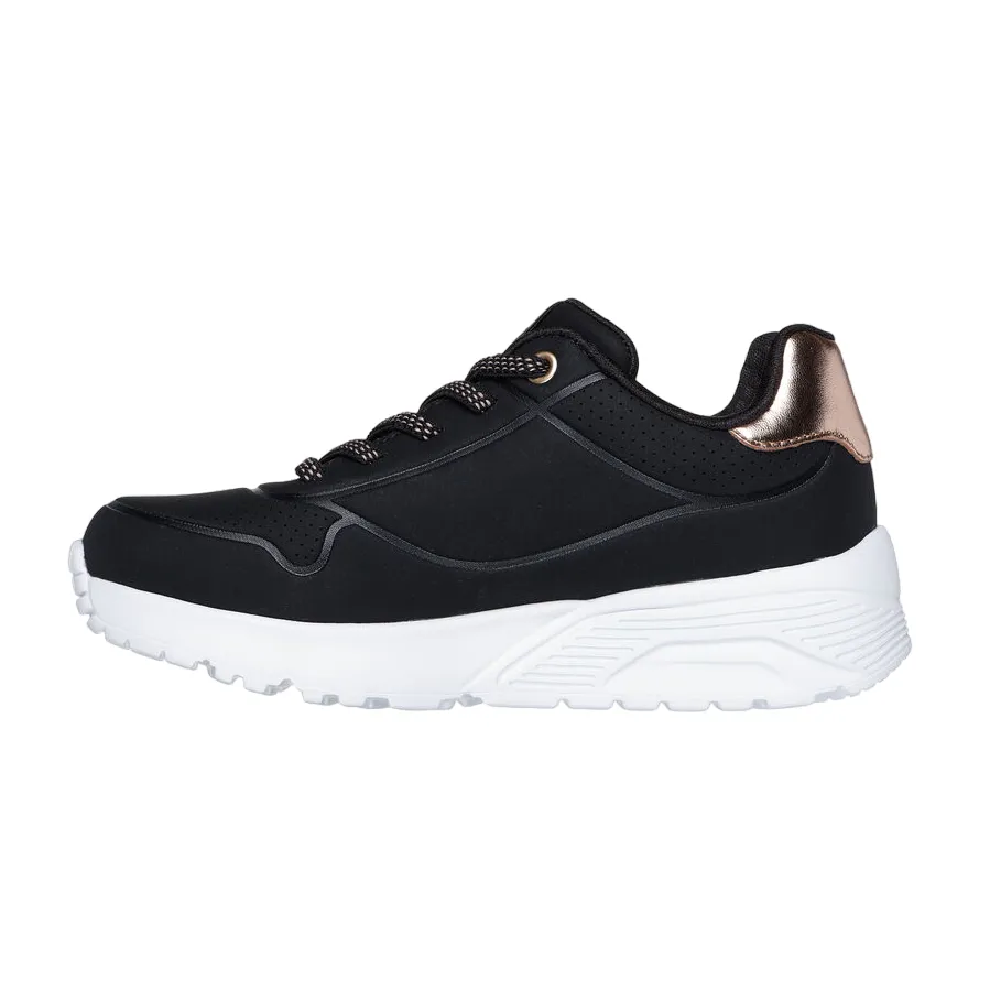 Skechers scarpa sneakers da ragazza Uno Lite Metallic Mode 310384L/BLK nero