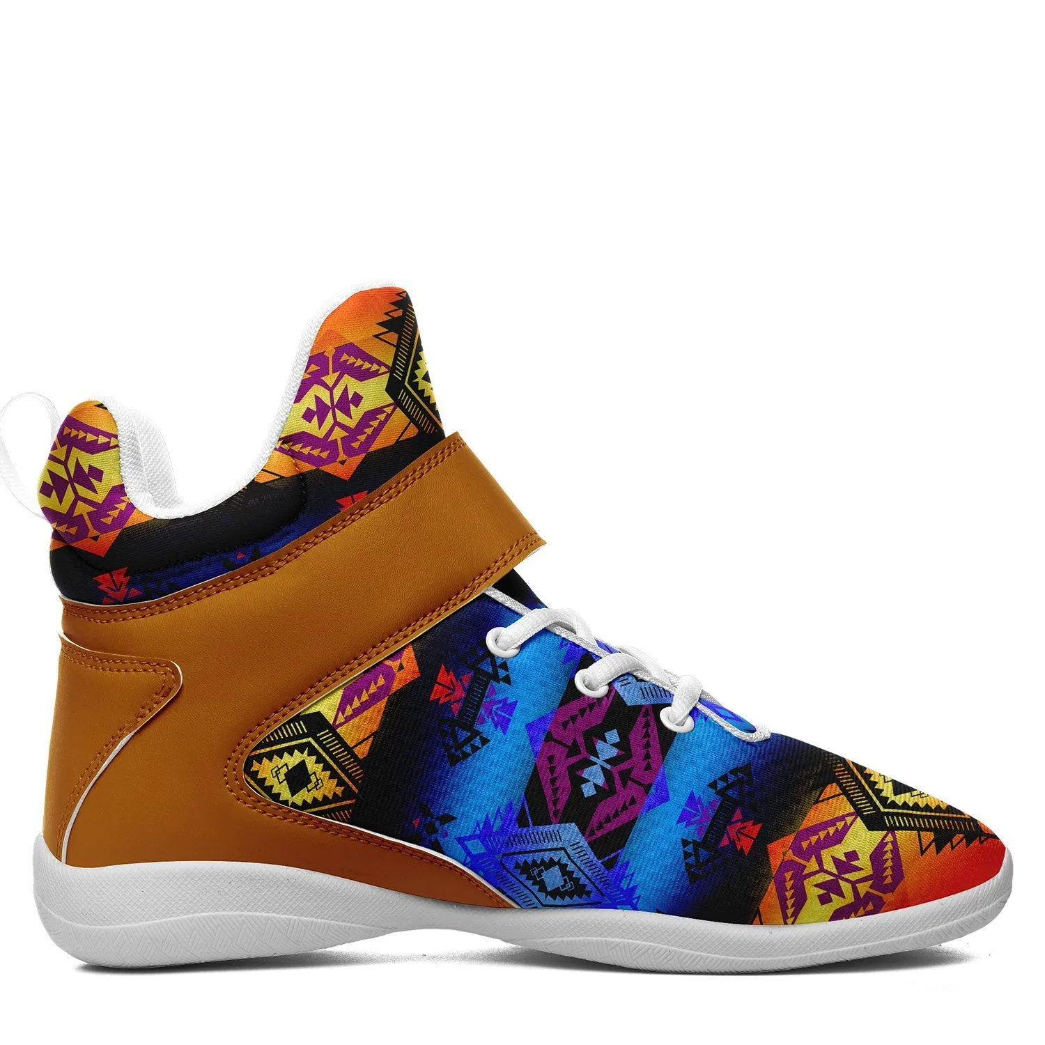 Sovereign Nation Sunset Ipottaa Basketball / Sport High Top Shoes - White Sole