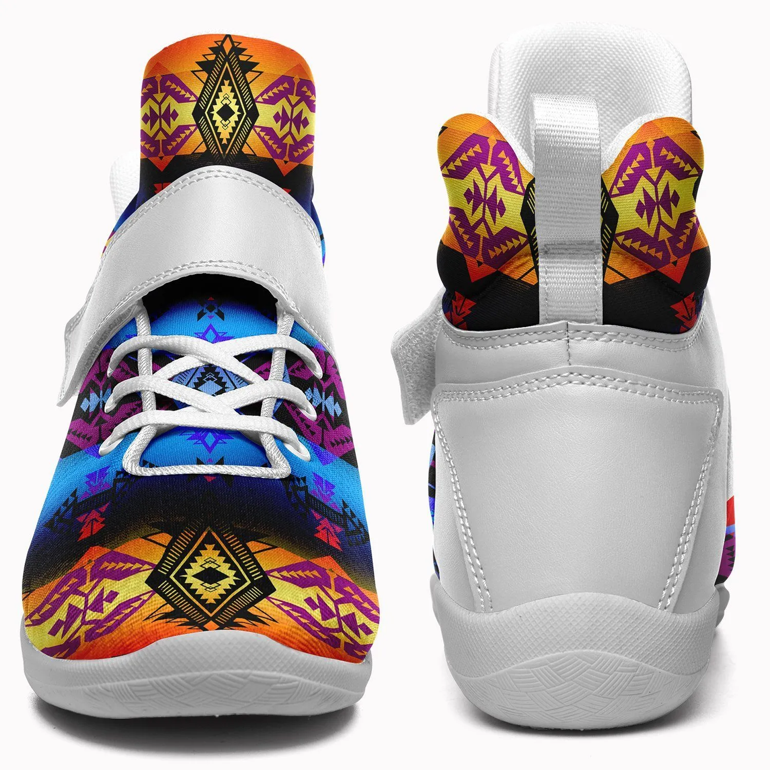 Sovereign Nation Sunset Ipottaa Basketball / Sport High Top Shoes - White Sole