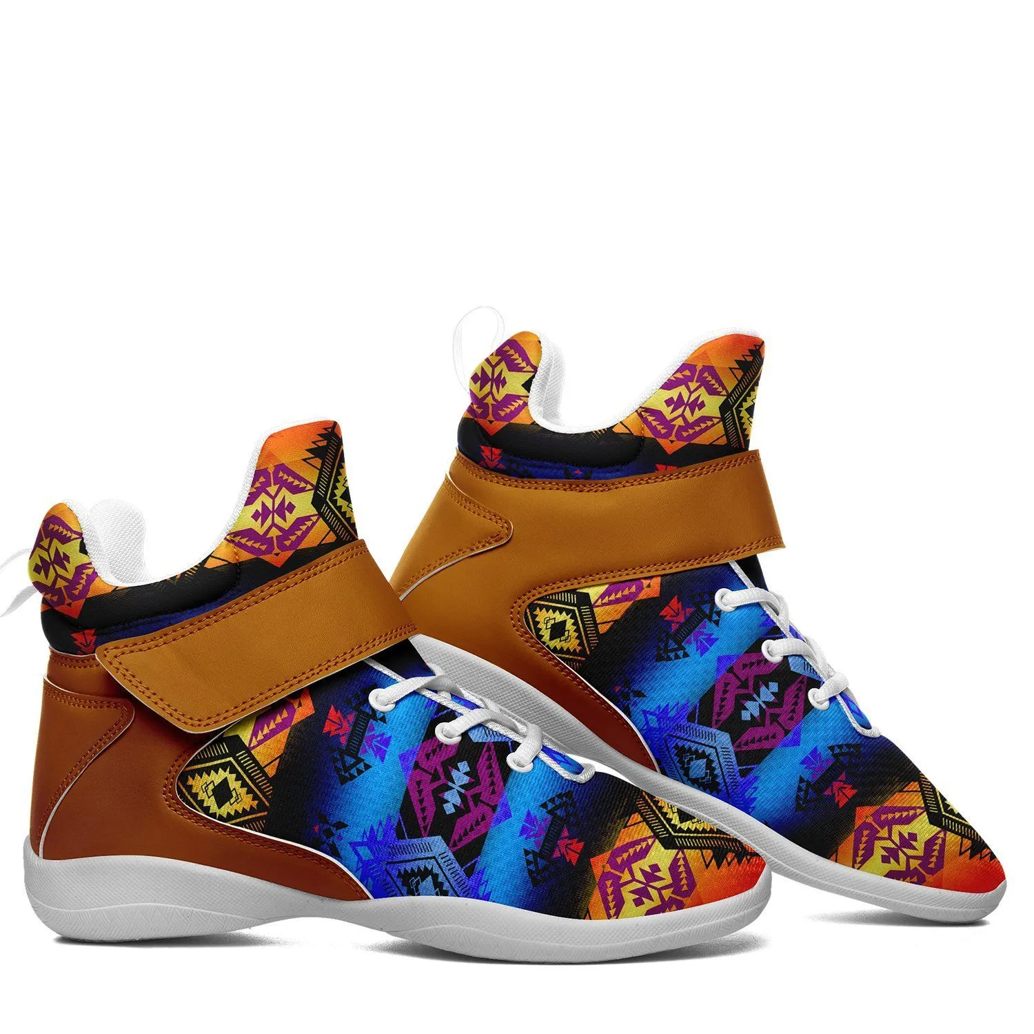 Sovereign Nation Sunset Ipottaa Basketball / Sport High Top Shoes - White Sole