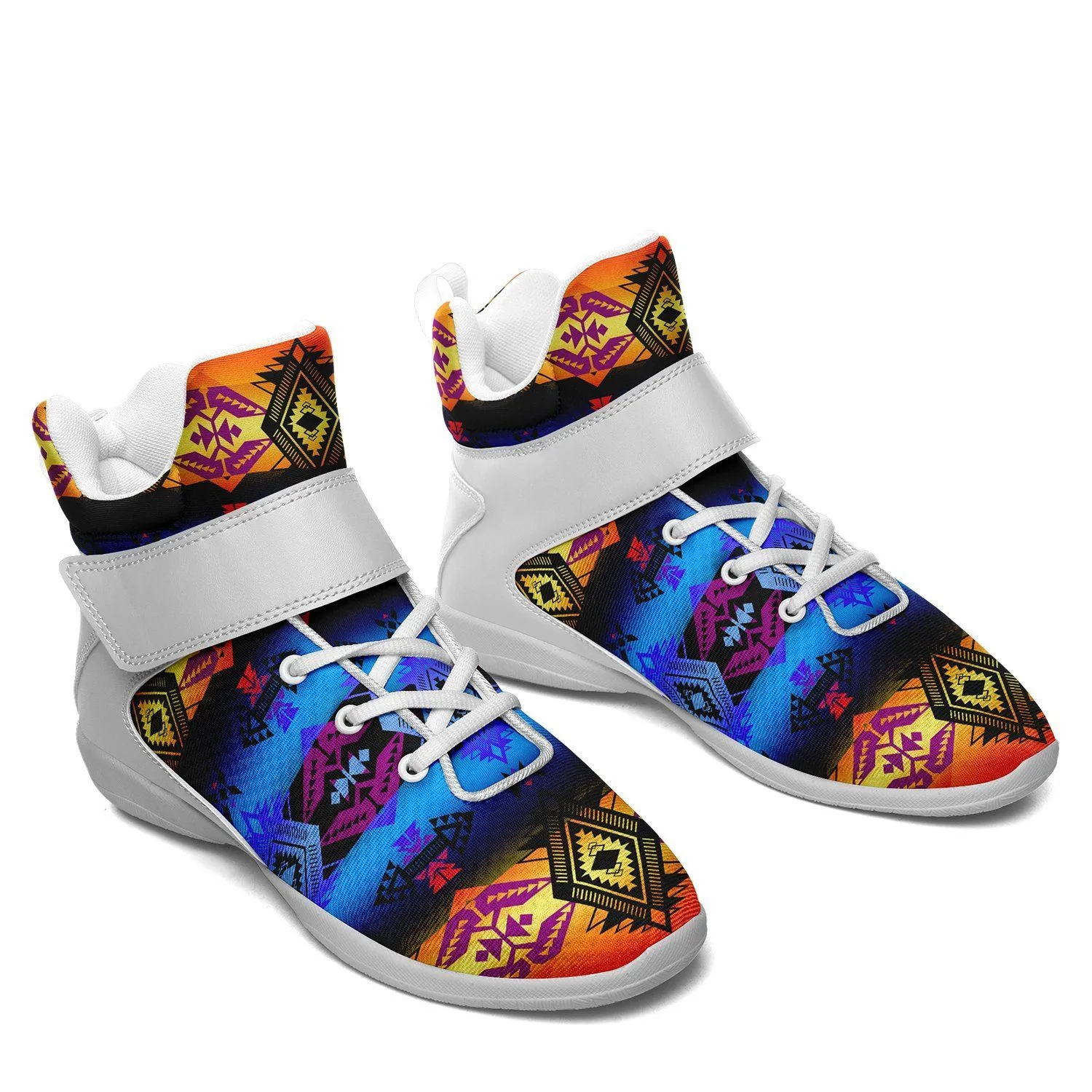 Sovereign Nation Sunset Ipottaa Basketball / Sport High Top Shoes - White Sole