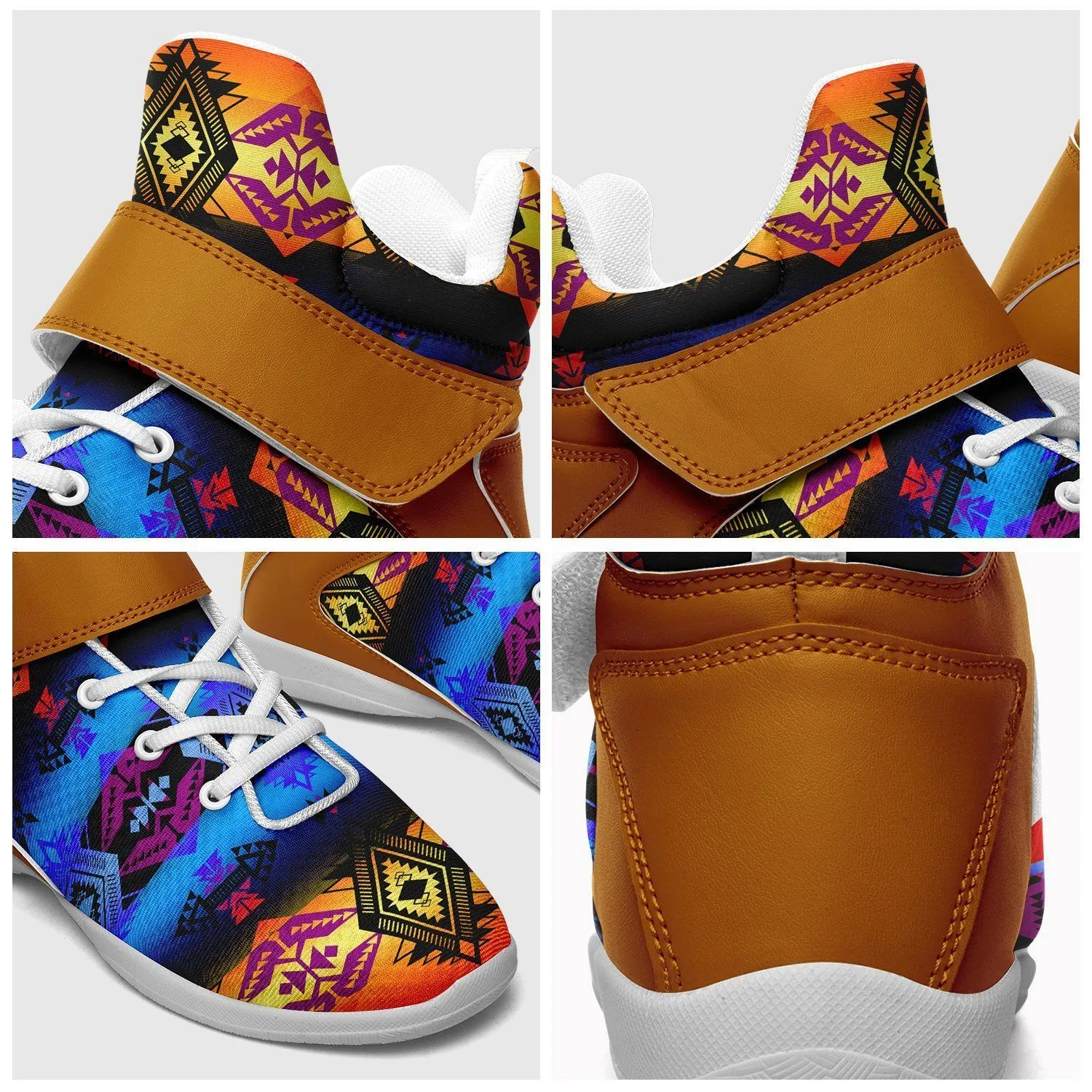 Sovereign Nation Sunset Ipottaa Basketball / Sport High Top Shoes - White Sole