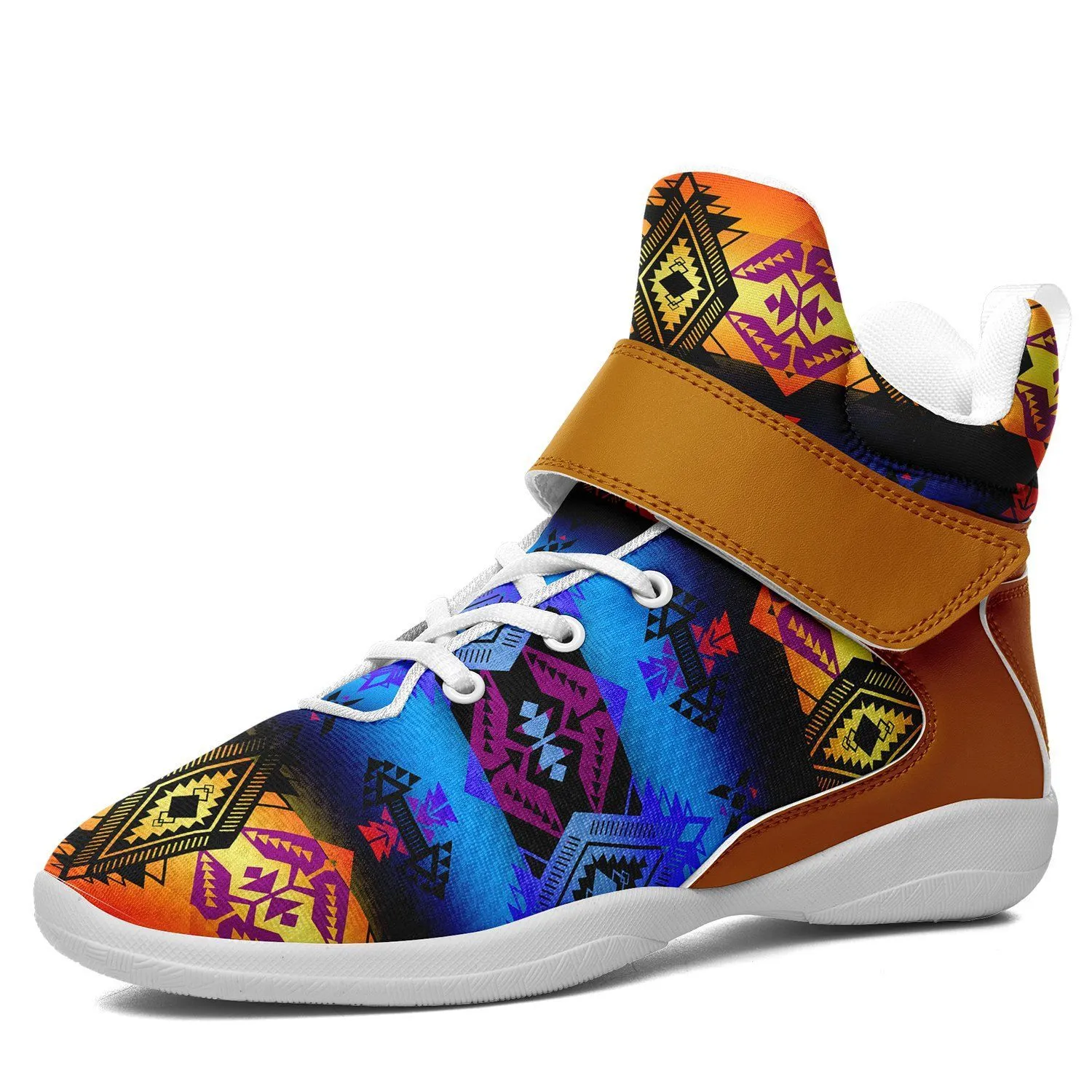 Sovereign Nation Sunset Ipottaa Basketball / Sport High Top Shoes - White Sole