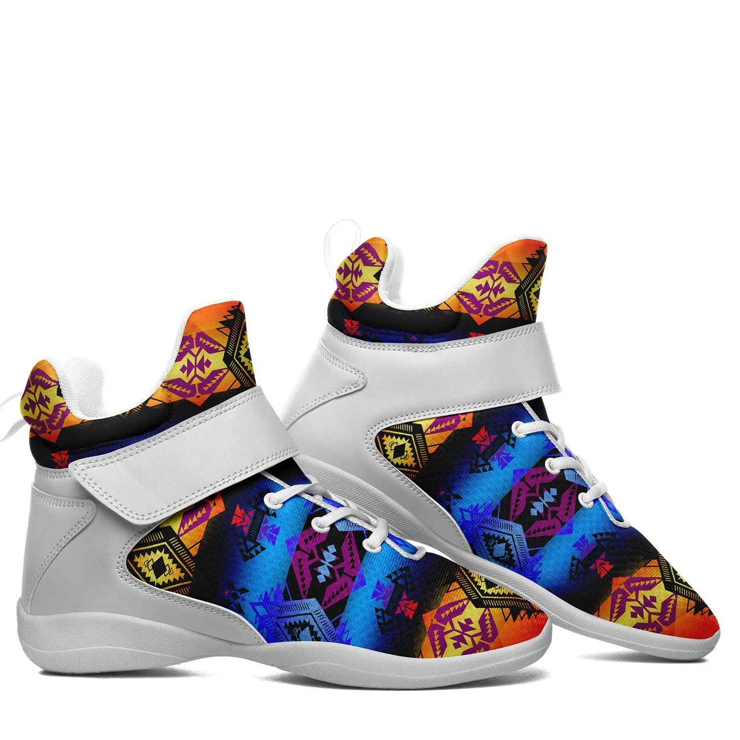 Sovereign Nation Sunset Ipottaa Basketball / Sport High Top Shoes - White Sole