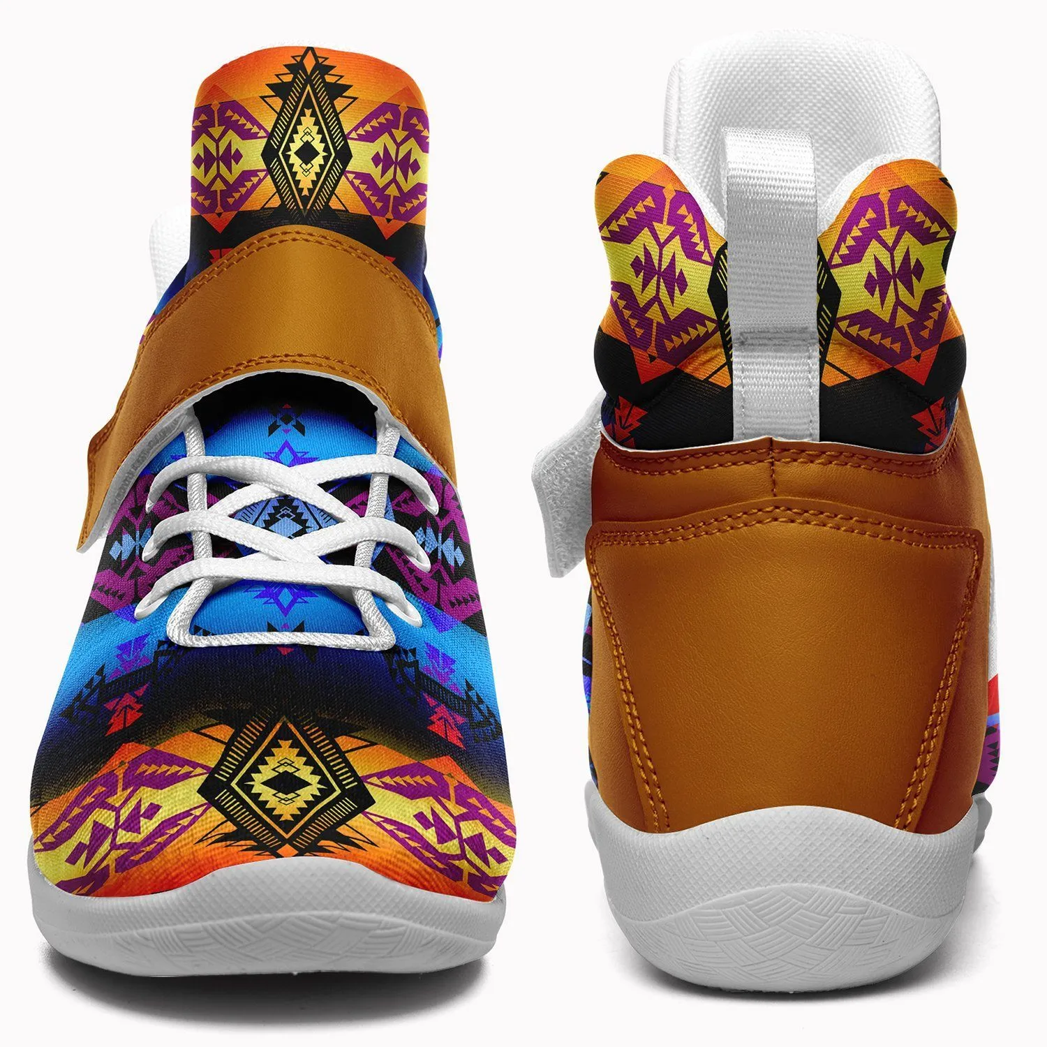 Sovereign Nation Sunset Ipottaa Basketball / Sport High Top Shoes - White Sole