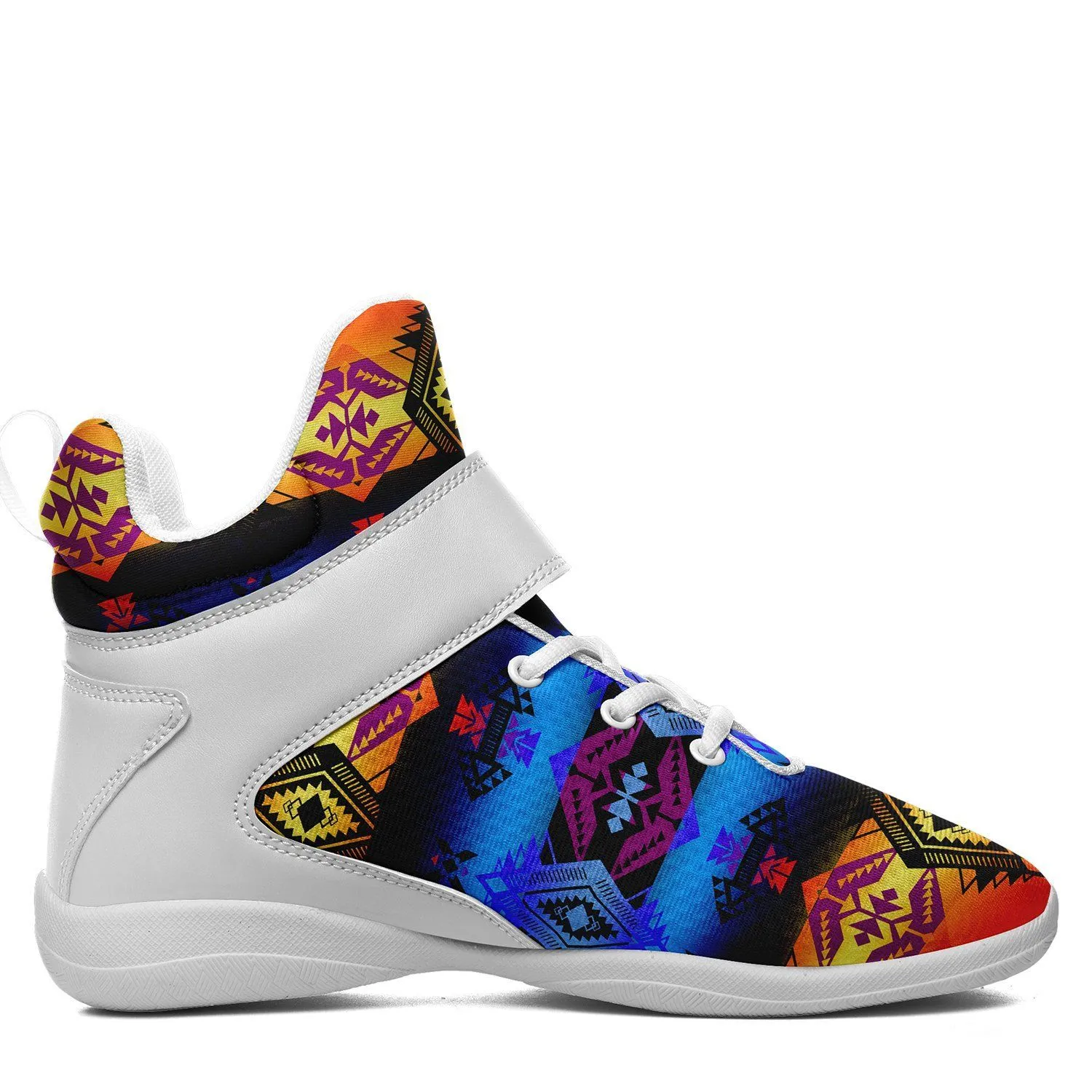 Sovereign Nation Sunset Ipottaa Basketball / Sport High Top Shoes - White Sole