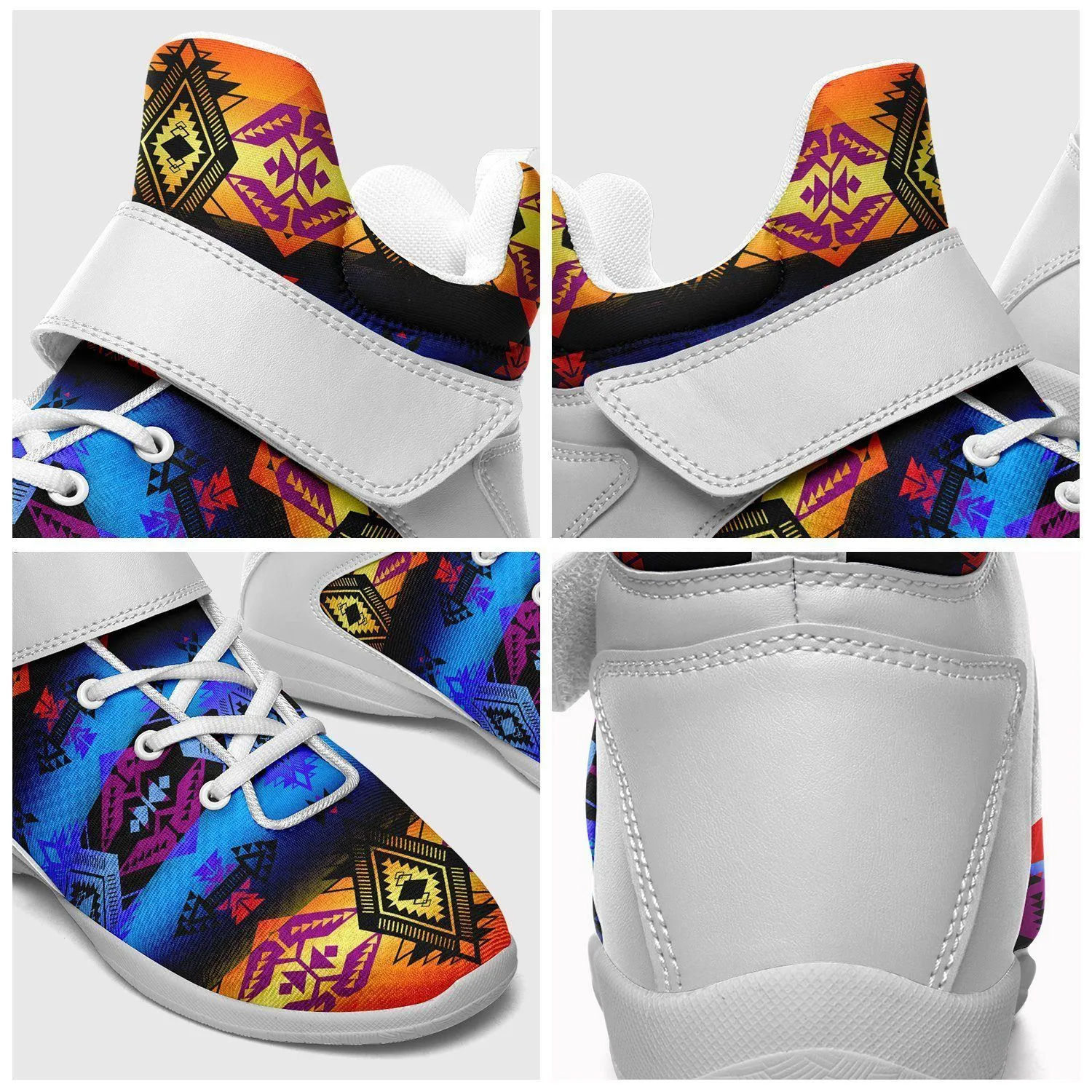 Sovereign Nation Sunset Ipottaa Basketball / Sport High Top Shoes - White Sole