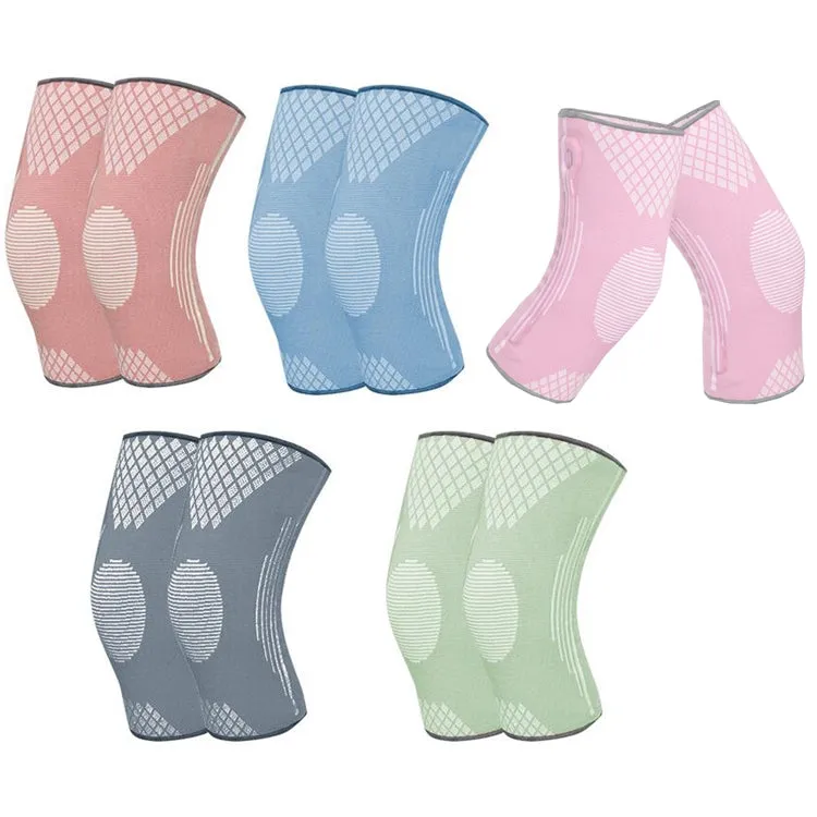 Sports Knee Pads Training Running Knee Thin Protective Cover, Specification: L(Peacock Blue)