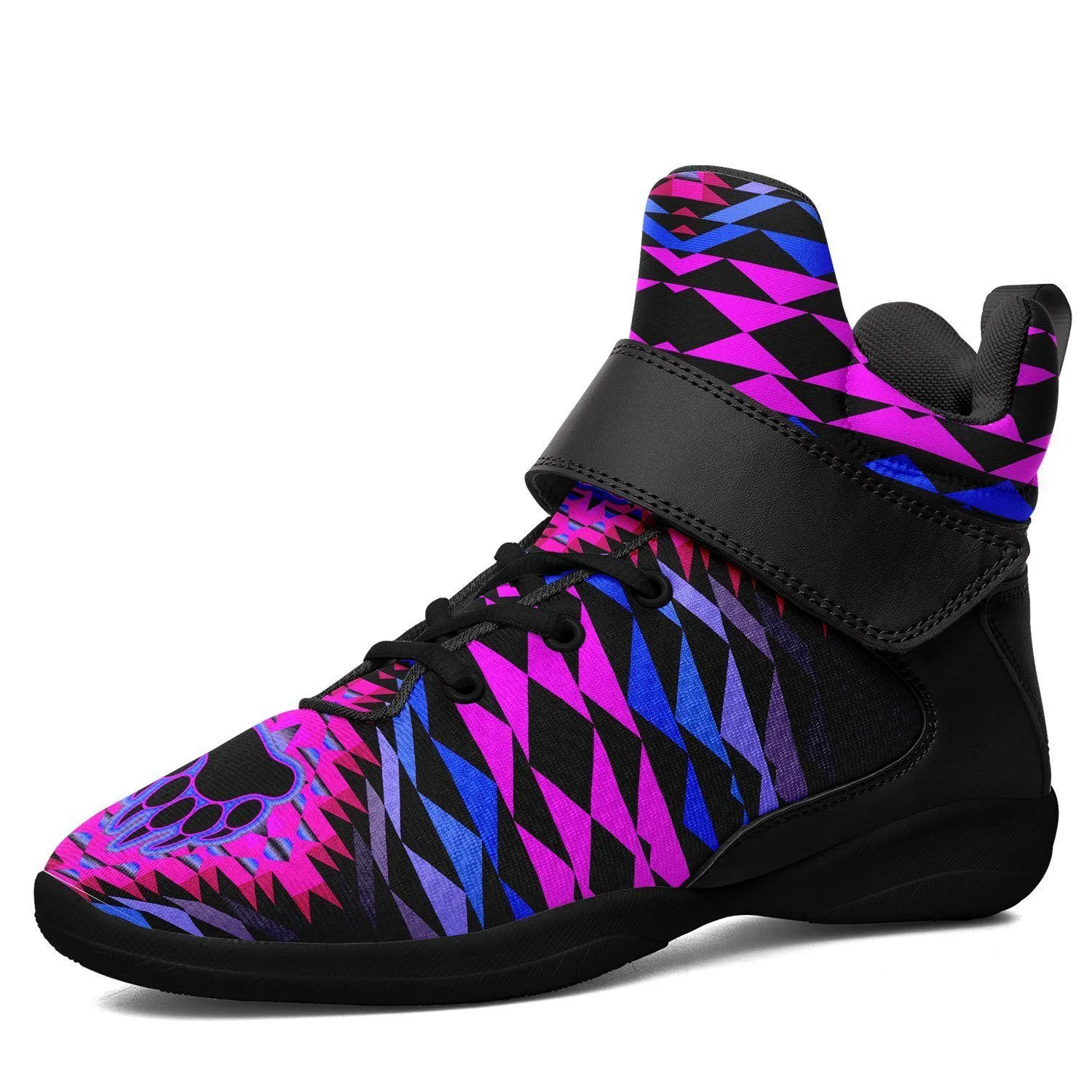 Sunset Bearpaw Blanket Pink Ipottaa Basketball / Sport High Top Shoes - Black Sole