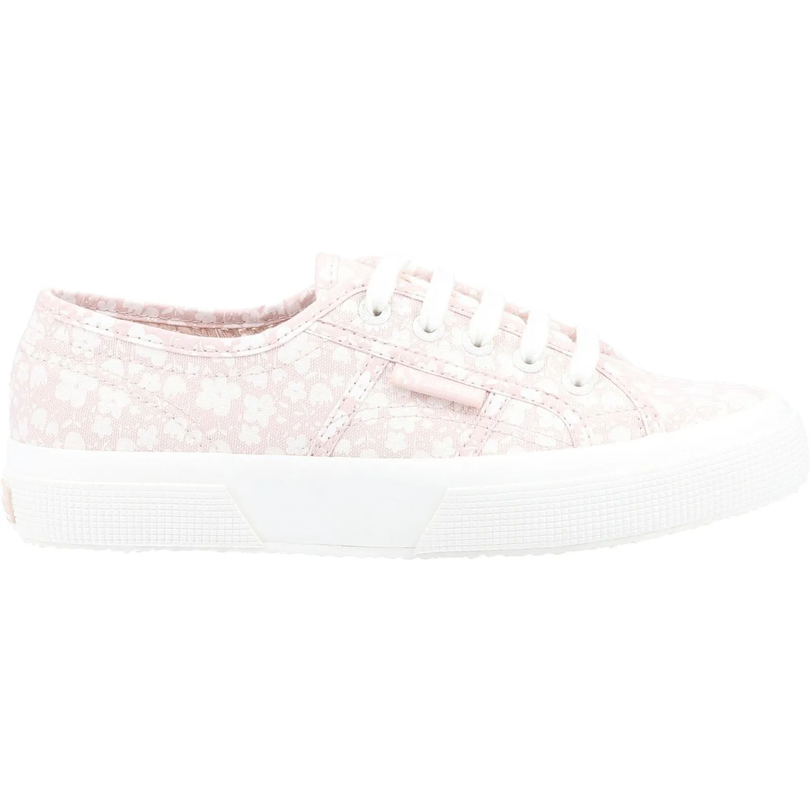 Superga 2750 Print 100% Cotton Women's Pink/White Trainers