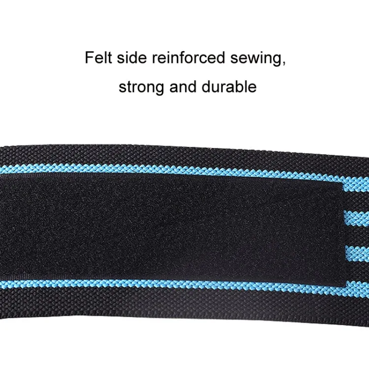 SURECOOL 50x8cm Sports Wrist Wraps Weightlifting Equipment Training Straps(Blue)