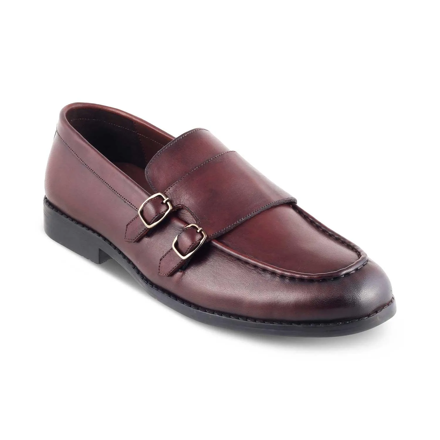 The Bondy Brown Men's Double Monk Shoes Tresmode