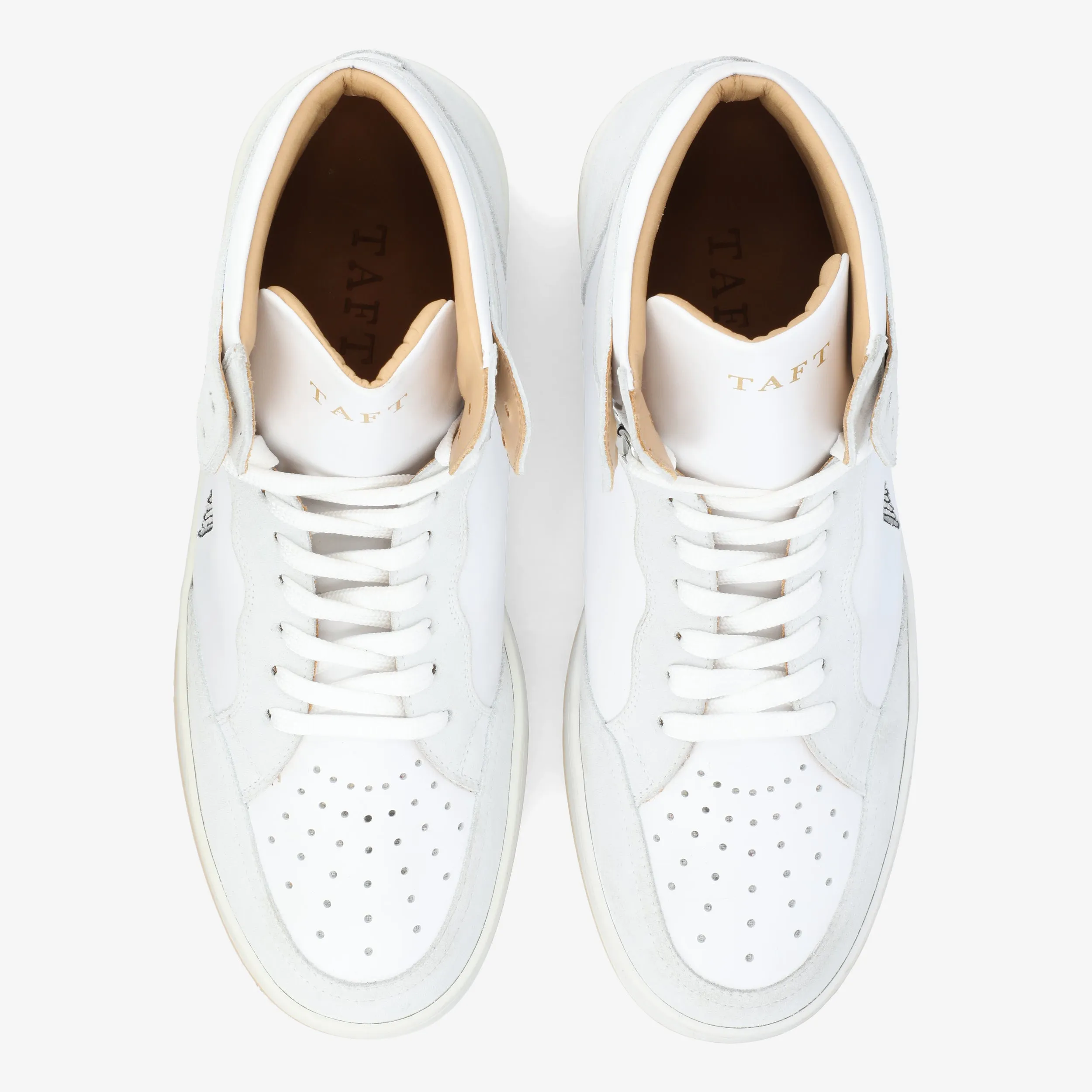 The Rapido High-top Sneaker in White Crane