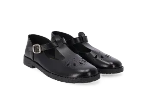 Toughees Betty Tear Drop School Shoes - Black