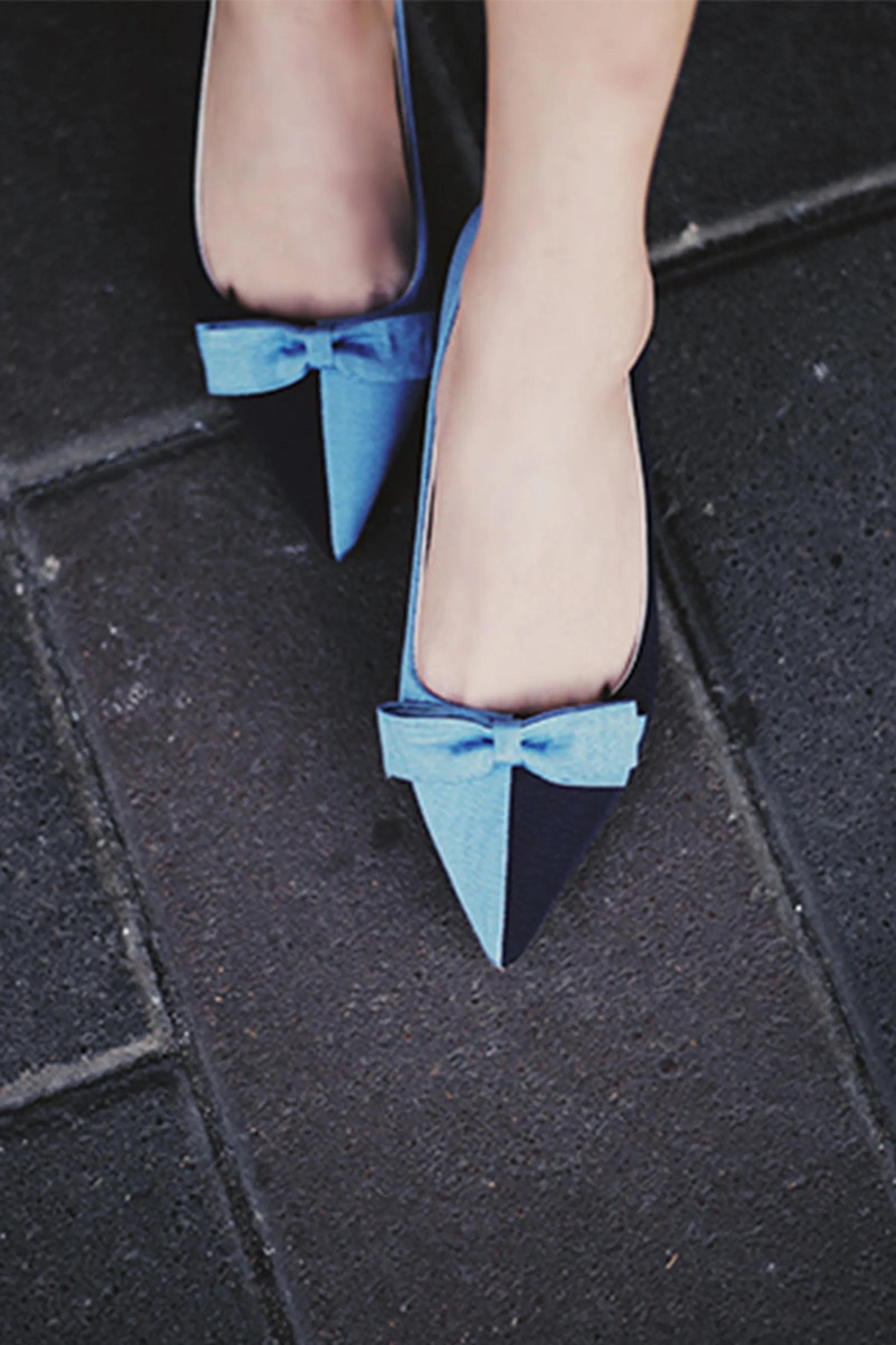 Truble Maaker | Fabric Bow Mid-heel Pumps