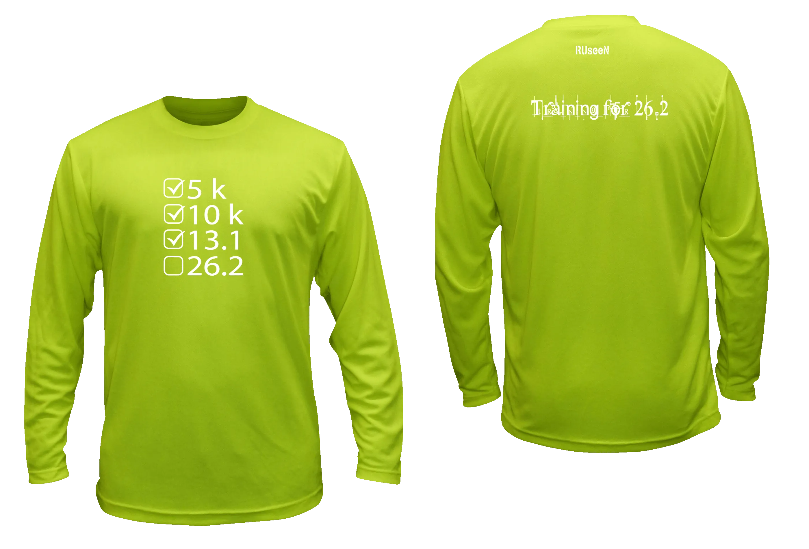 Unisex Reflective Long Sleeve Shirt - Training for 26.2