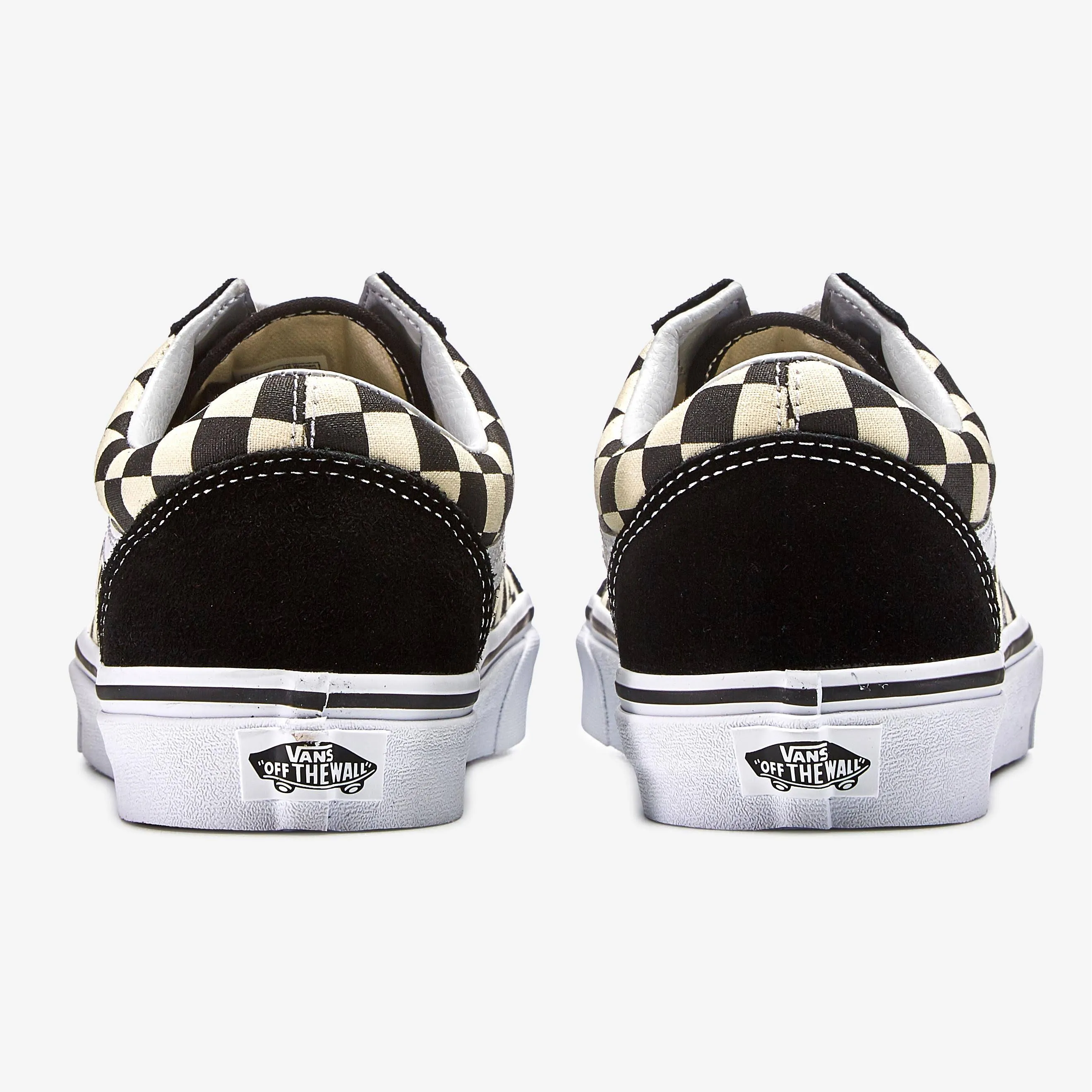 Vans Unisex Primary Check Old Skool Shoes - Black / White