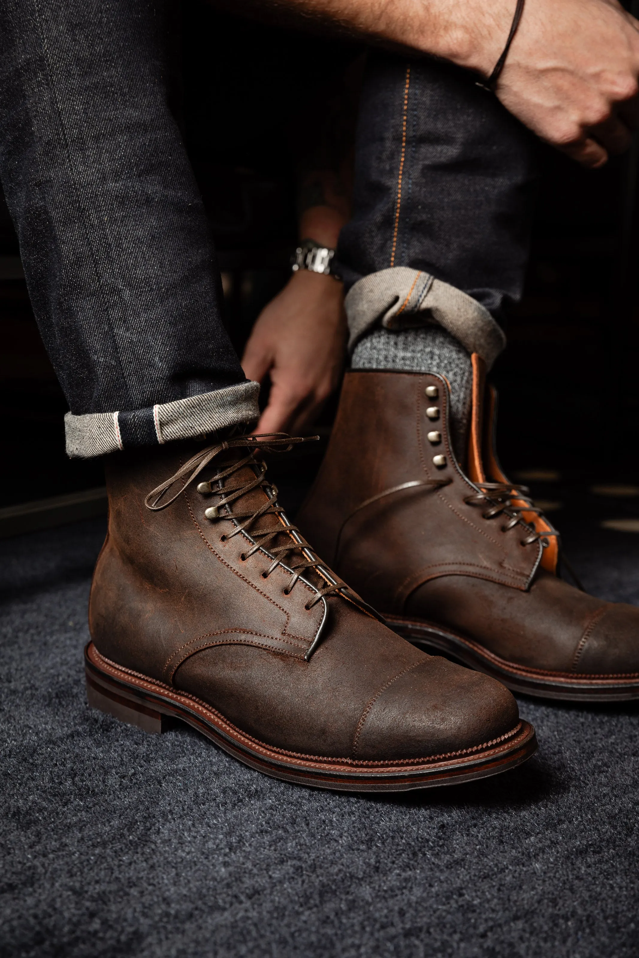 Viberg - Halkett Boot - Snuff Waxy Commander