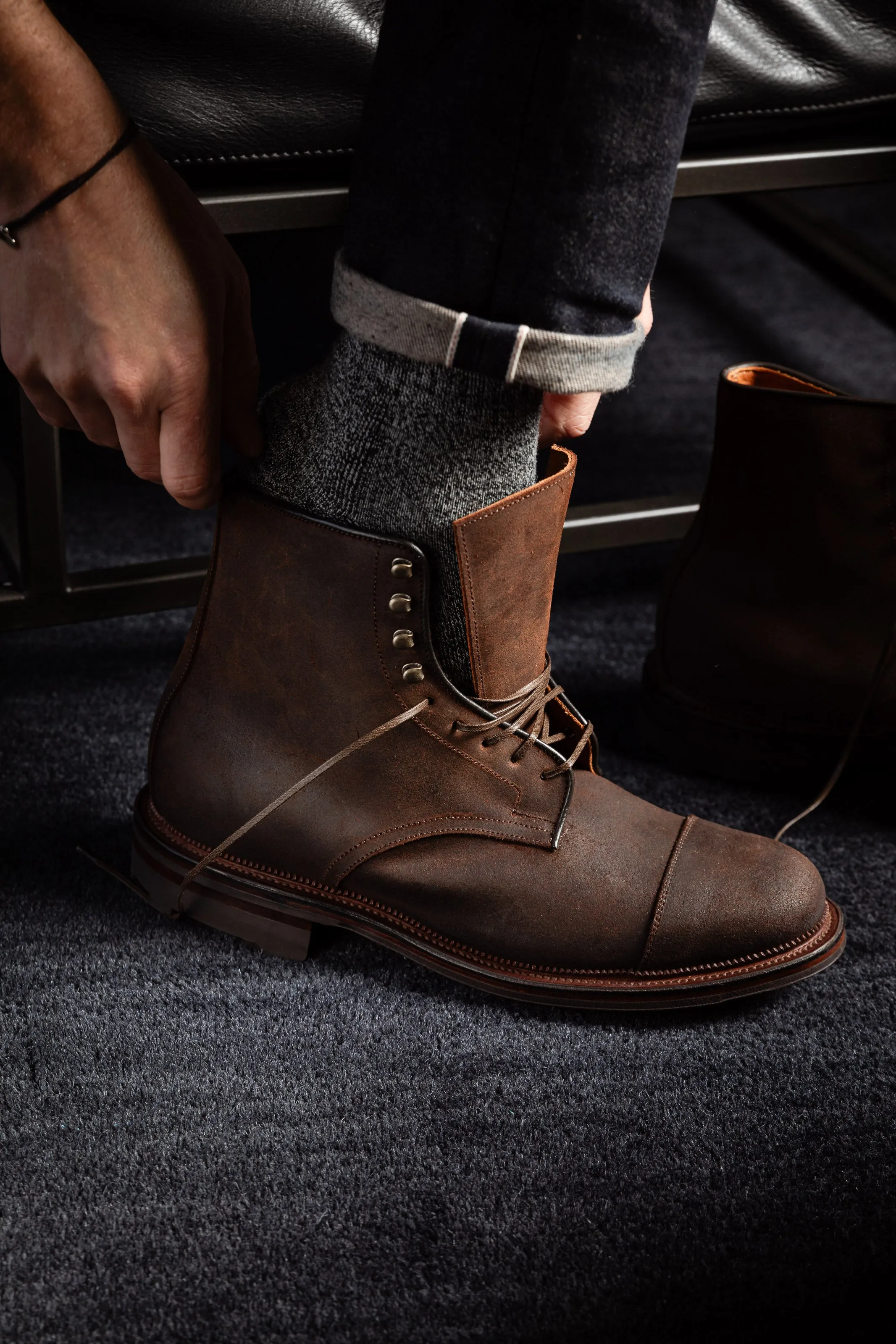 Viberg - Halkett Boot - Snuff Waxy Commander