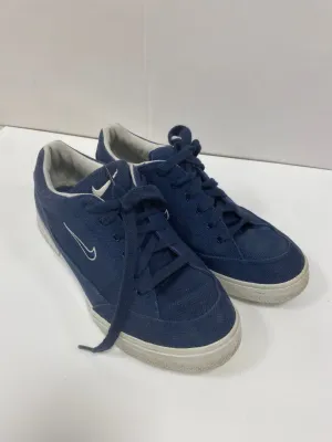 Vintage NIKE (1999) Blue GTS Canvas Court Tennis Skater Athletic Trainers Shoes UK 7