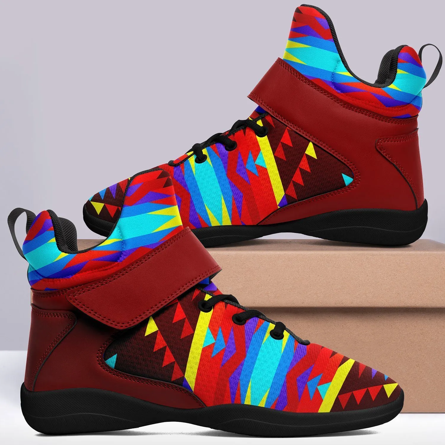 Visions of Lasting Peace Ipottaa Basketball / Sport High Top Shoes -Black Sole