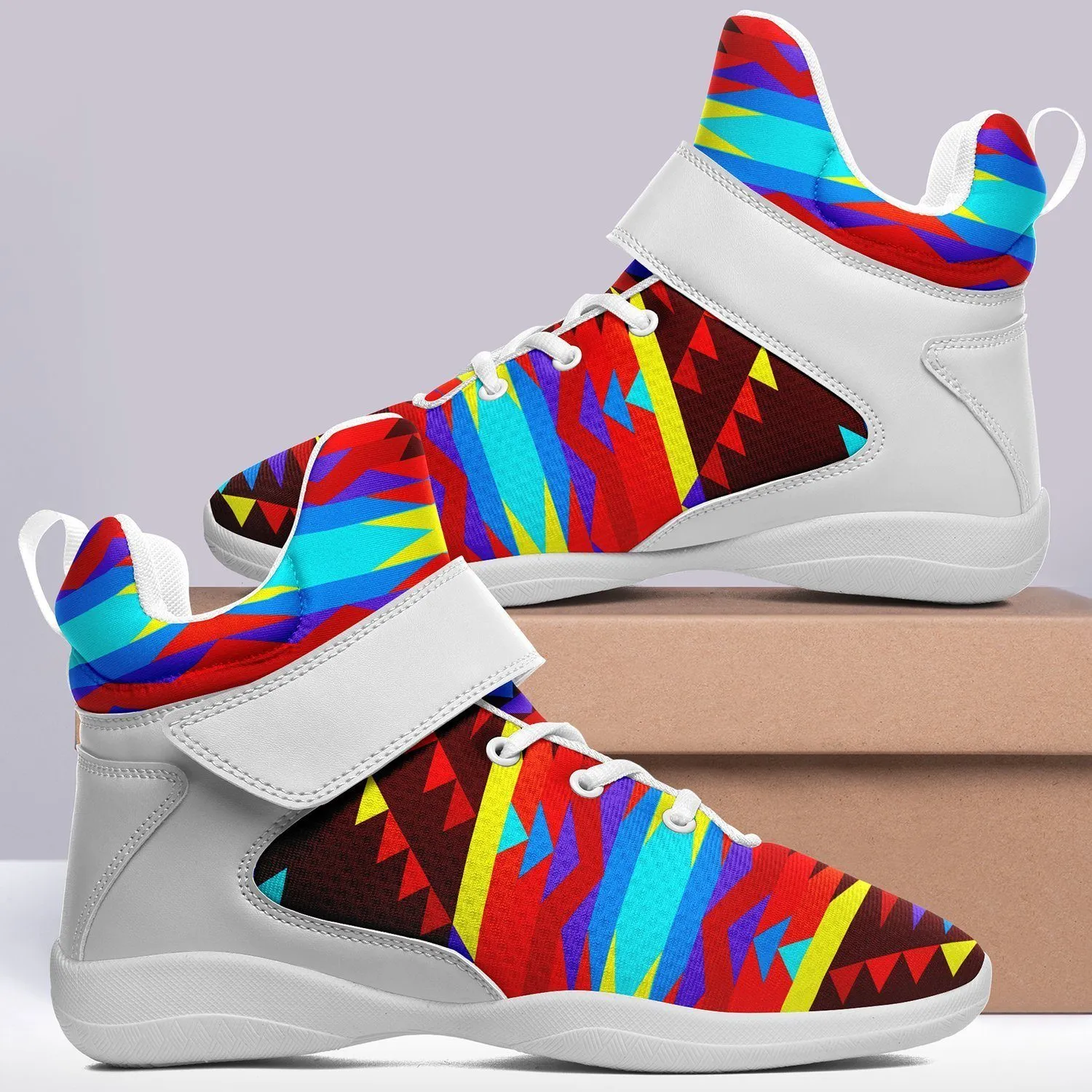 Visions of Lasting Peace Ipottaa Basketball / Sport High Top Shoes - White Sole