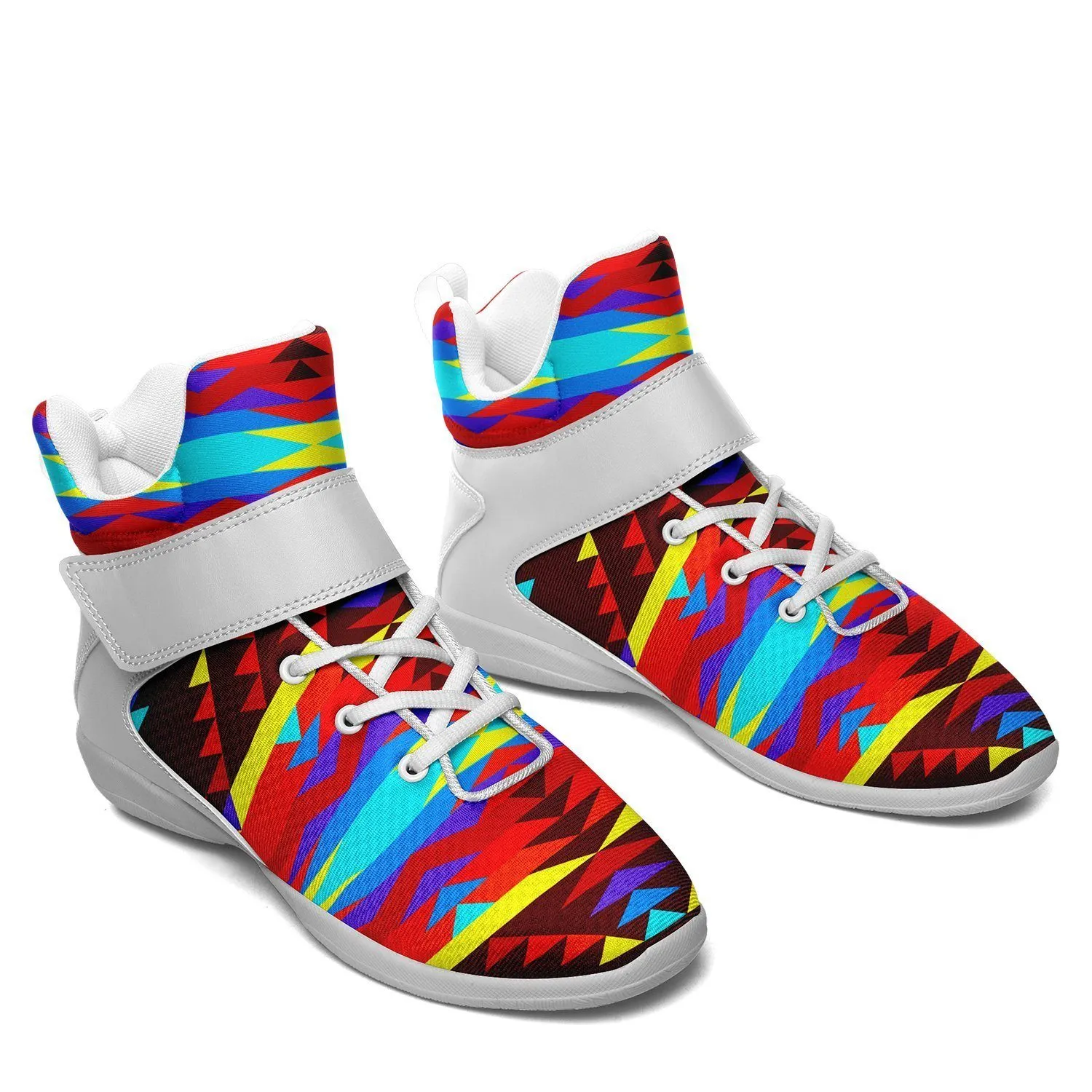 Visions of Lasting Peace Ipottaa Basketball / Sport High Top Shoes - White Sole