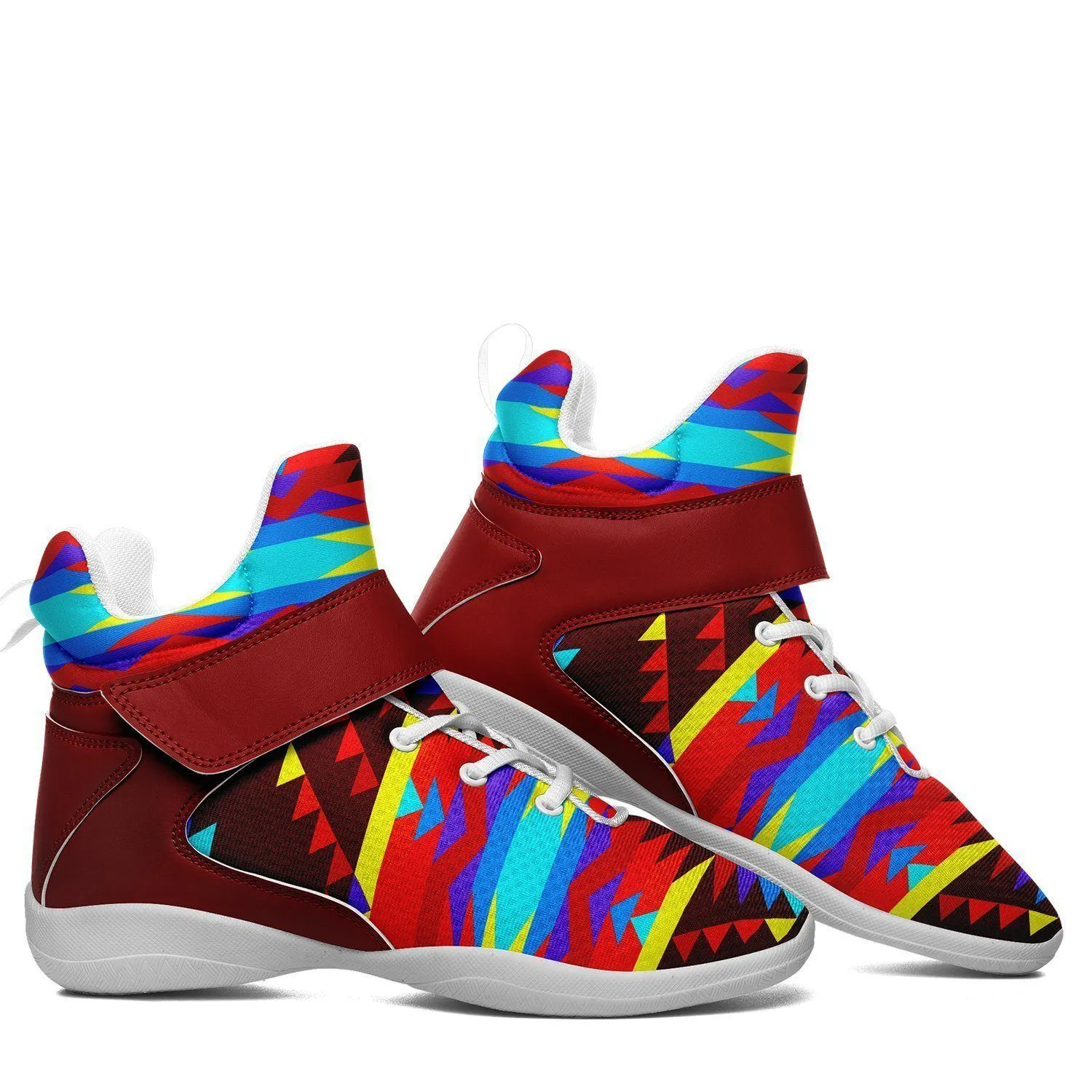 Visions of Lasting Peace Ipottaa Basketball / Sport High Top Shoes - White Sole