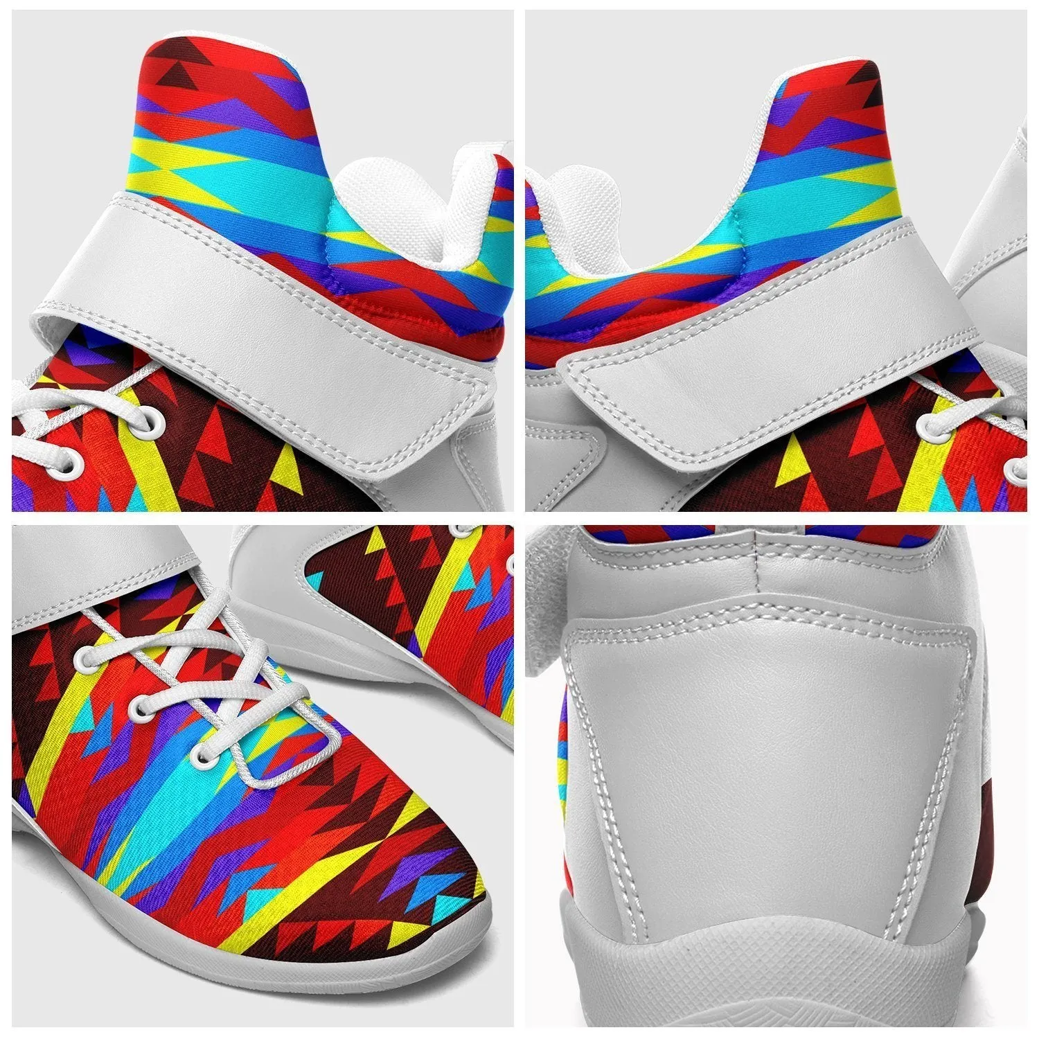 Visions of Lasting Peace Ipottaa Basketball / Sport High Top Shoes - White Sole