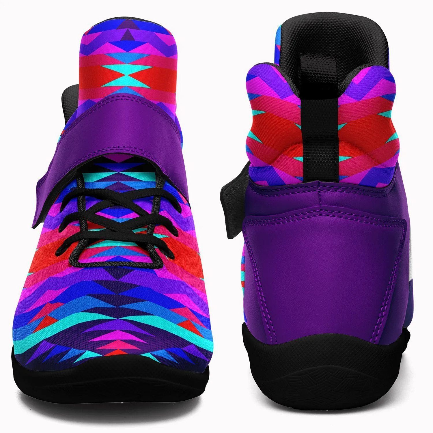 Visions of Peace Ipottaa Basketball / Sport High Top Shoes - Black Sole