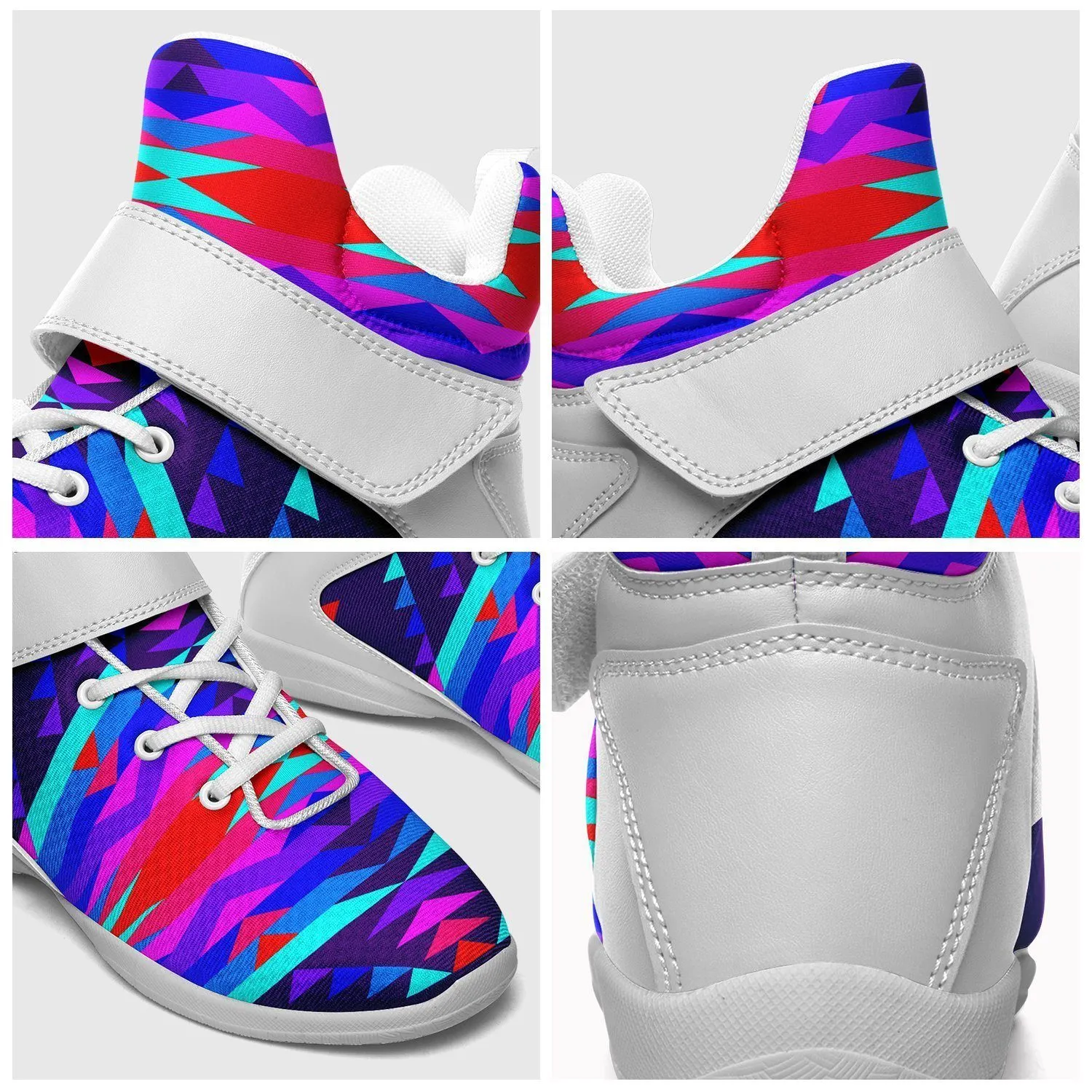 Visions of Peace Ipottaa Basketball / Sport High Top Shoes - White Sole