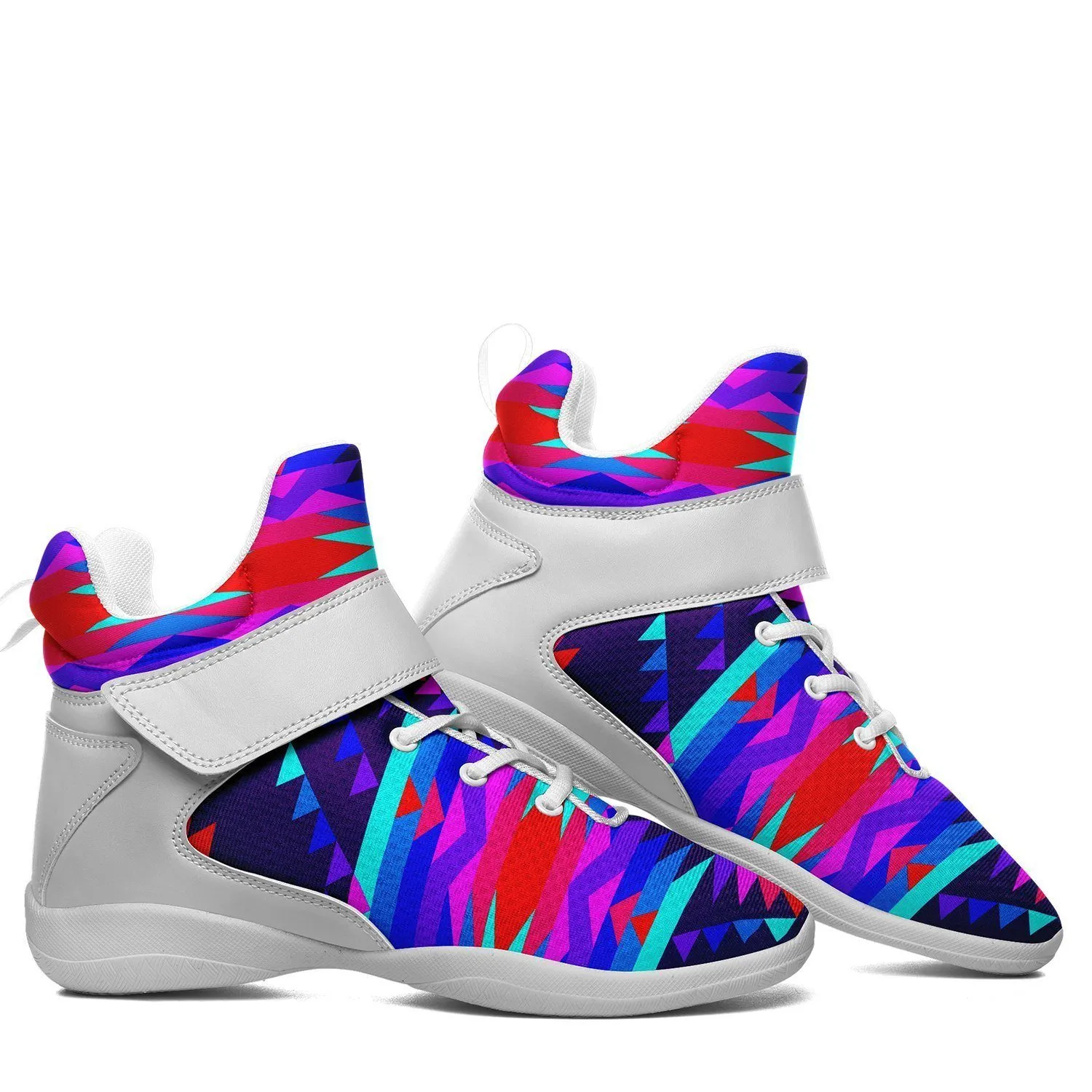 Visions of Peace Ipottaa Basketball / Sport High Top Shoes - White Sole