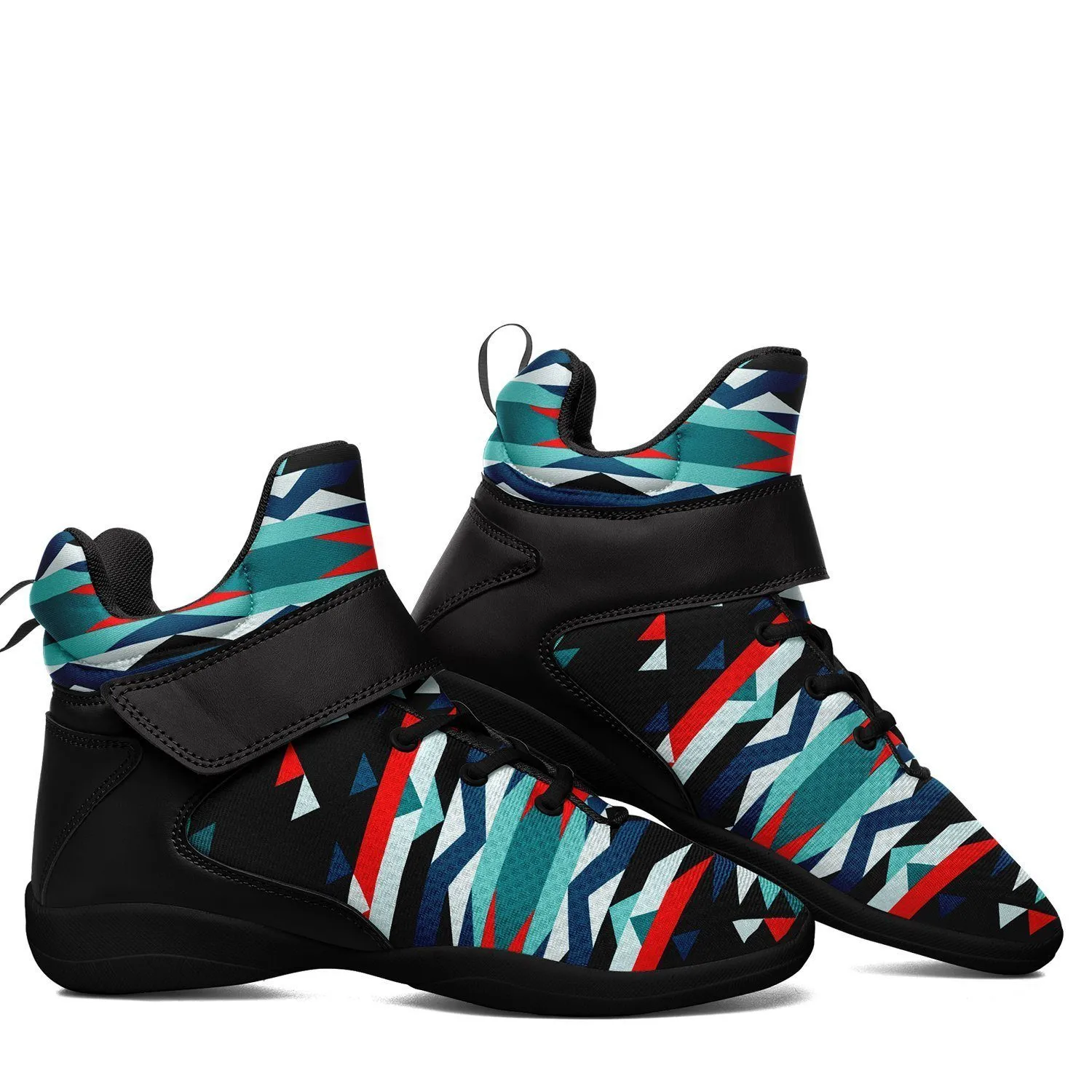 Visions of Peaceful Nights Ipottaa Basketball / Sport High Top Shoes - Black Sole