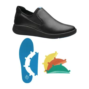 WearerTech Vitalise Slip on Shoe Black/Black with Modular Insole Size 37 - BB741-37