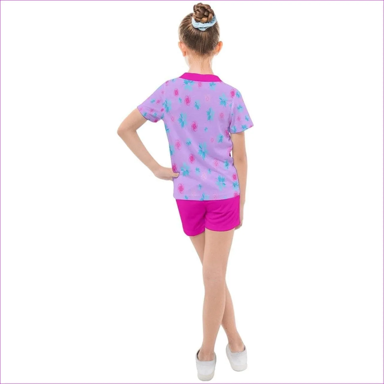 Whimsical Kids Mesh Tee and Shorts Set